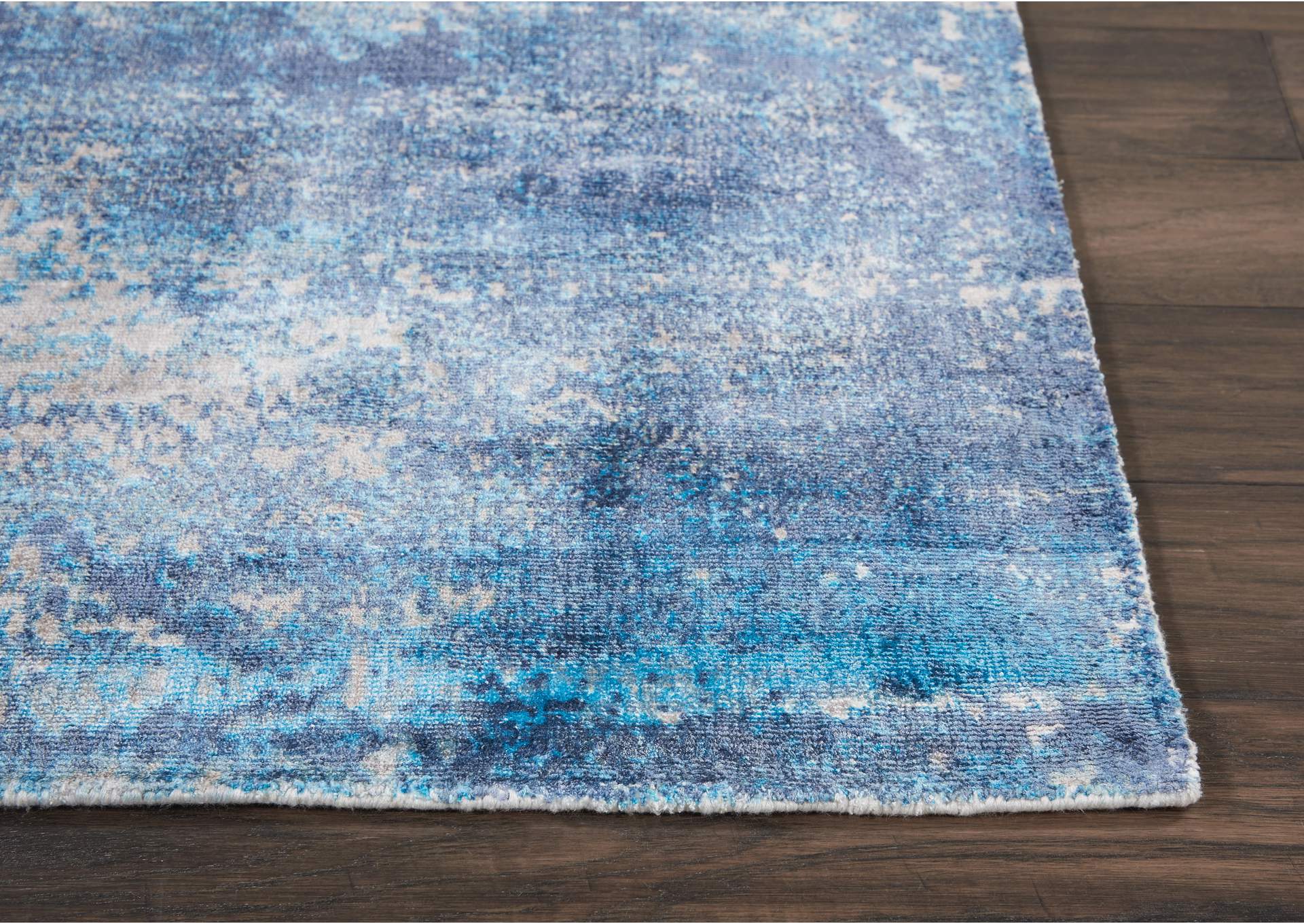 kathy ireland Home Safari Dreams KI374 Blue 4'x6' Area Rug,Nourison