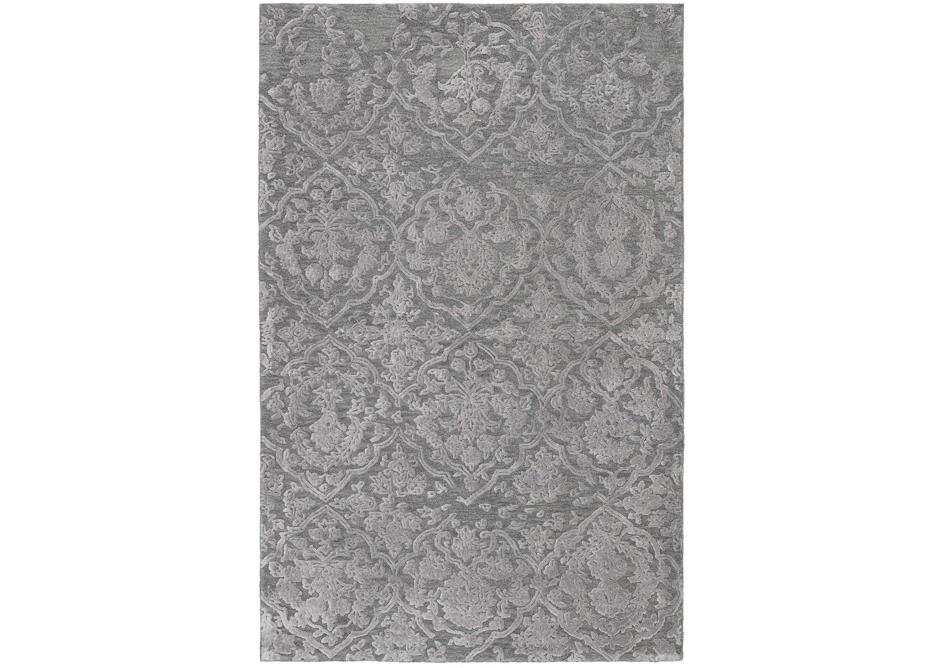 Nourison Opaline OPA14 Grey 4'x6' Area Rug,Nourison