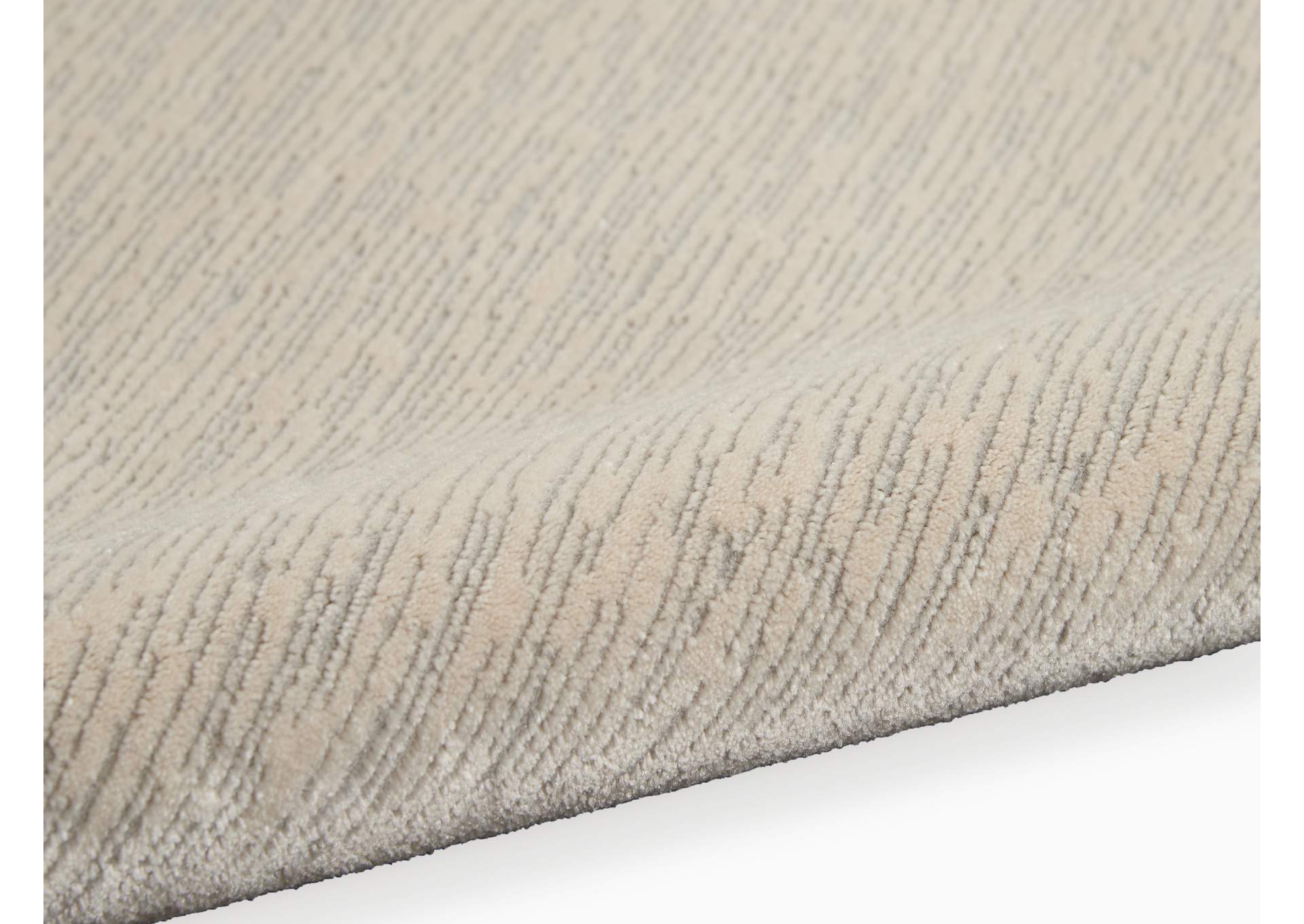 Calvin Klein Jackson CK781 Ivory 9'x13' Oversized Striated Rug,Nourison