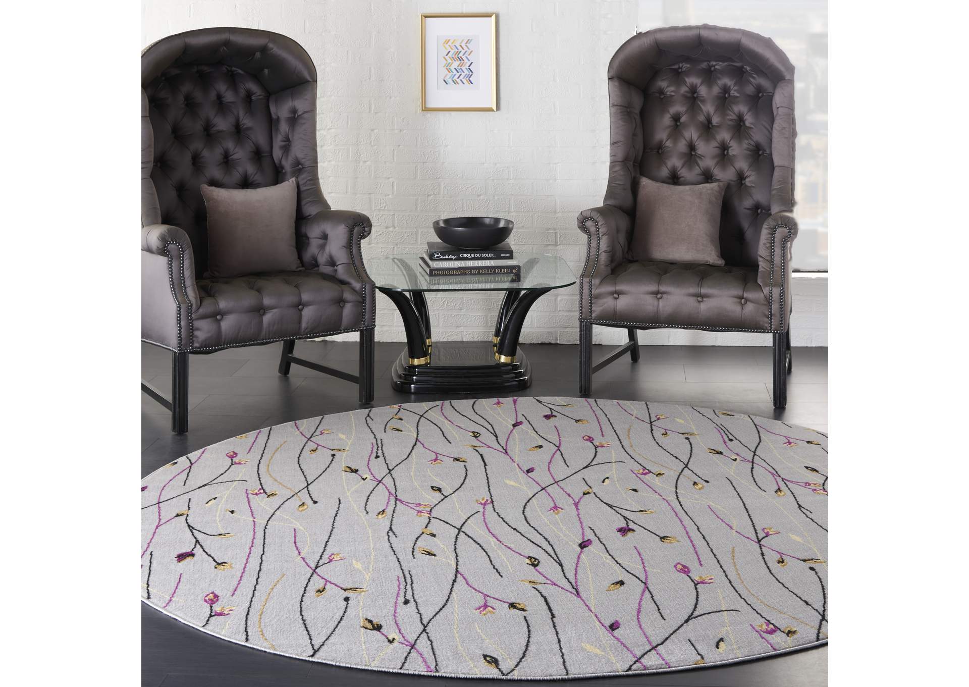Nourison Grafix 8' Round Area Rug,Nourison