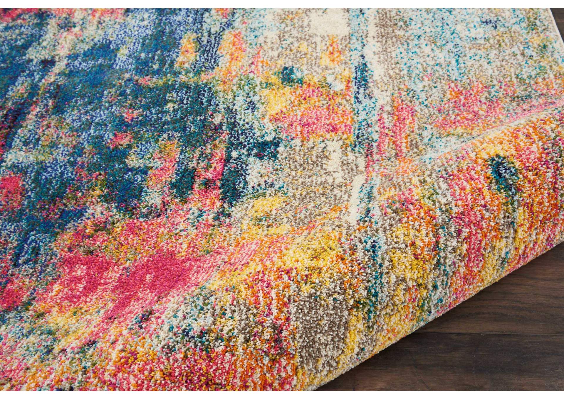 Nourison Celestial CES09 Blue Multicolor 4'x6' Colorful Area Rug,Nourison
