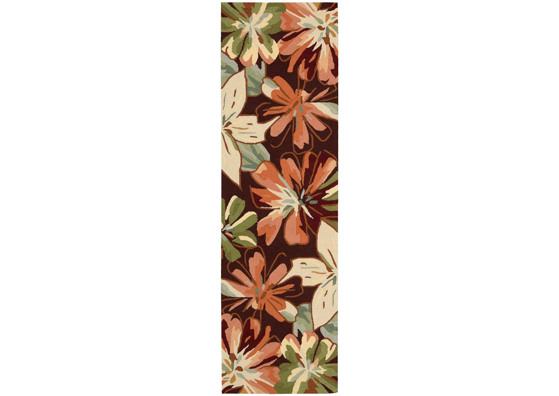 Nourison Fantasy FA16 Multicolor 8' Runner Hallway Rug,Nourison