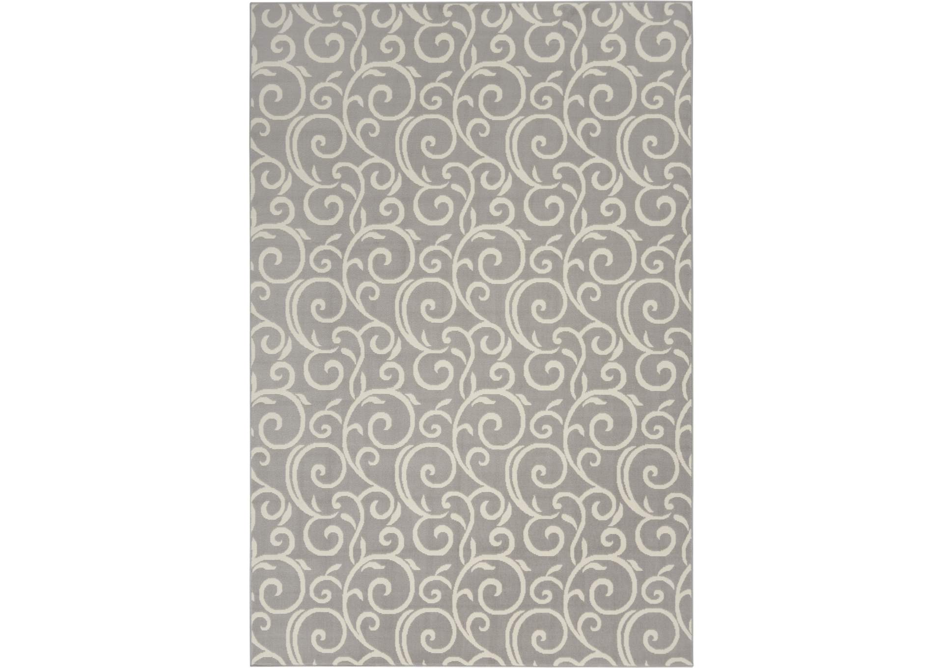 Nourison Grafix GRF19 Grey 5'x7' Area Rug,Nourison