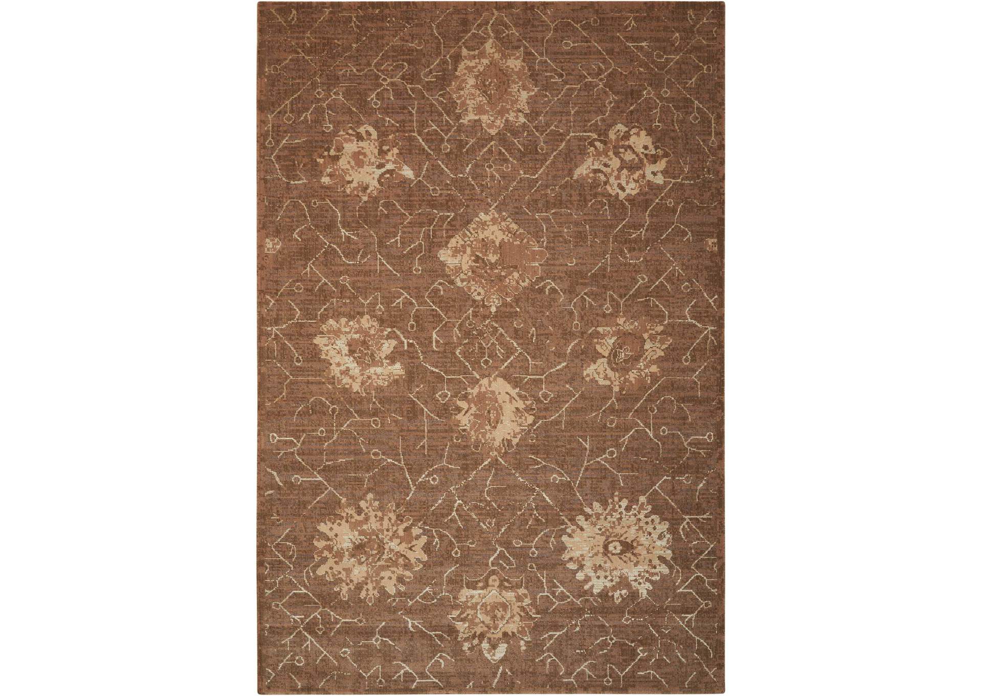 Nourison Silken Allure SLK08 Brown 10'x14' Rug,Nourison