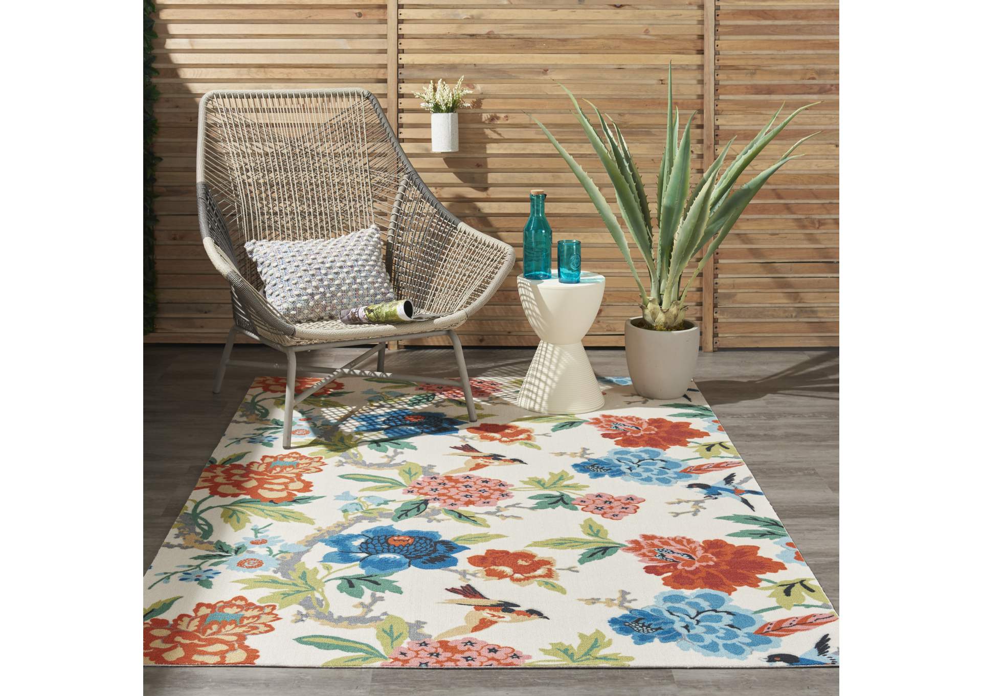 Waverly Wav01/Sun & Shade 4' x 6' Area Rug,Nourison