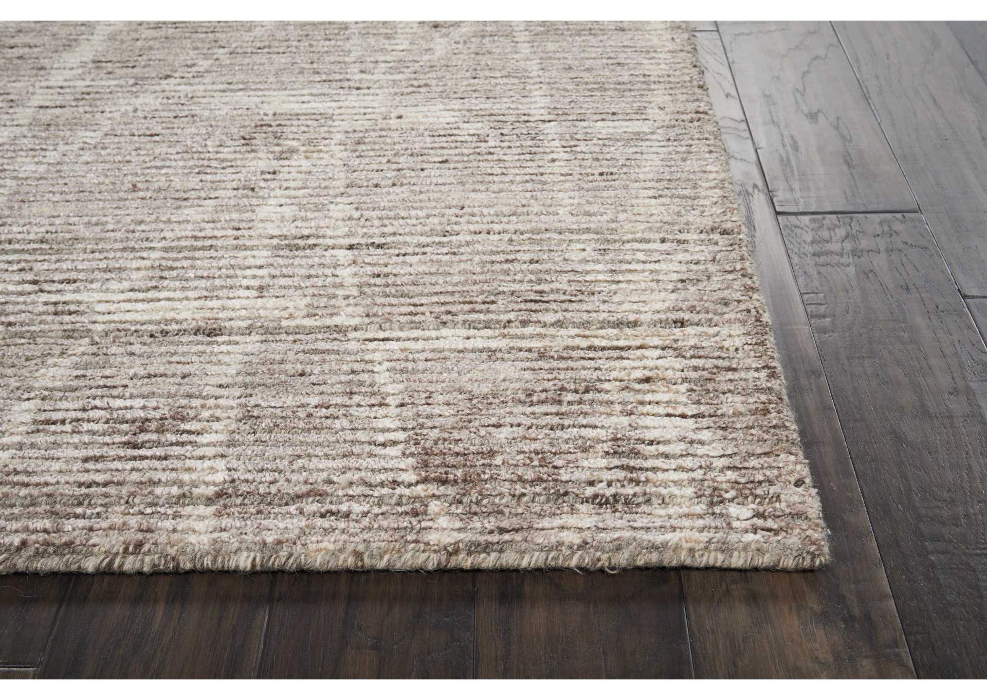 Nourison Ellora ELL02 Beige 10'x14' Oversized Handmade Rug,Nourison