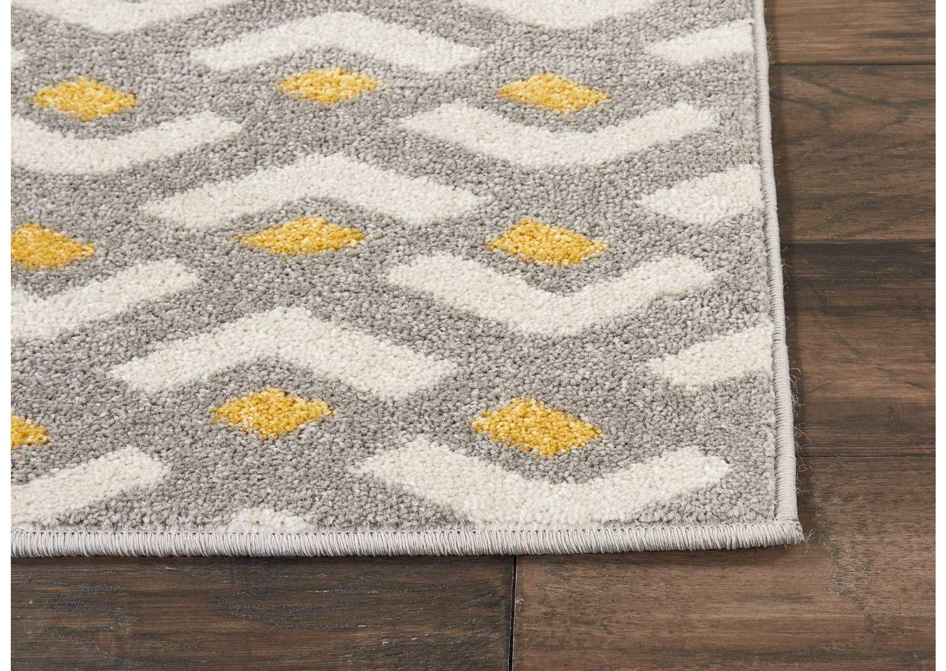 Nourison Harper 2' X 4' Grey Retro Area Rug,Nourison