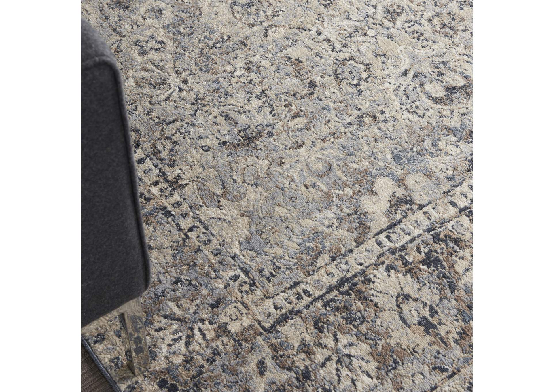kathy ireland Home Malta MAI03 Grey 5'x8' Area Rug,Nourison
