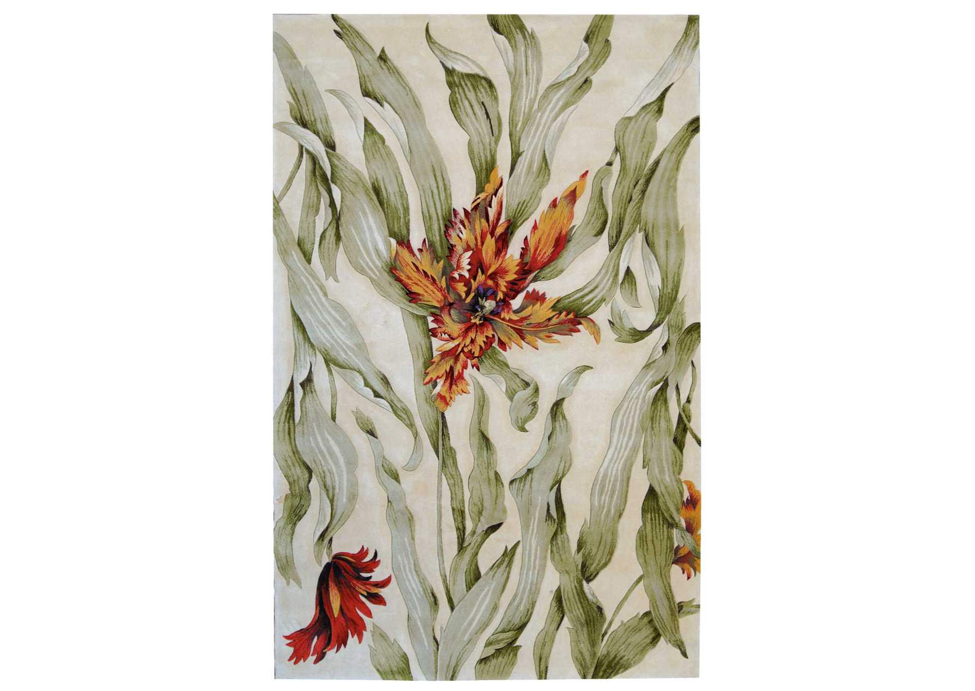 Nourison Tropics TS01 White 8'x10' Rug,Nourison