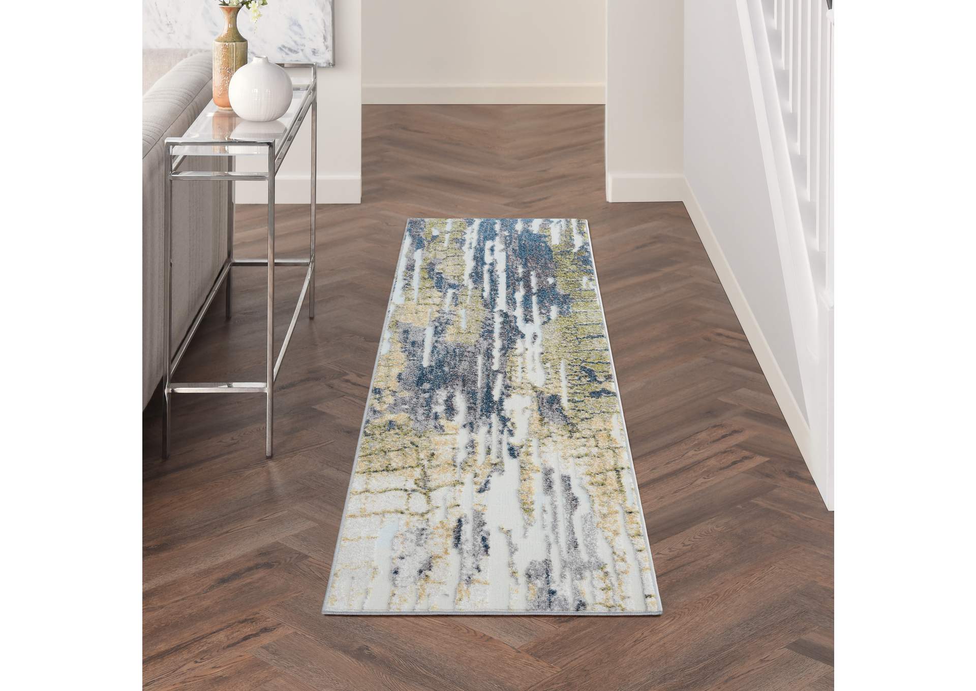Nourison Trance 8' Runner Area Rug,Nourison