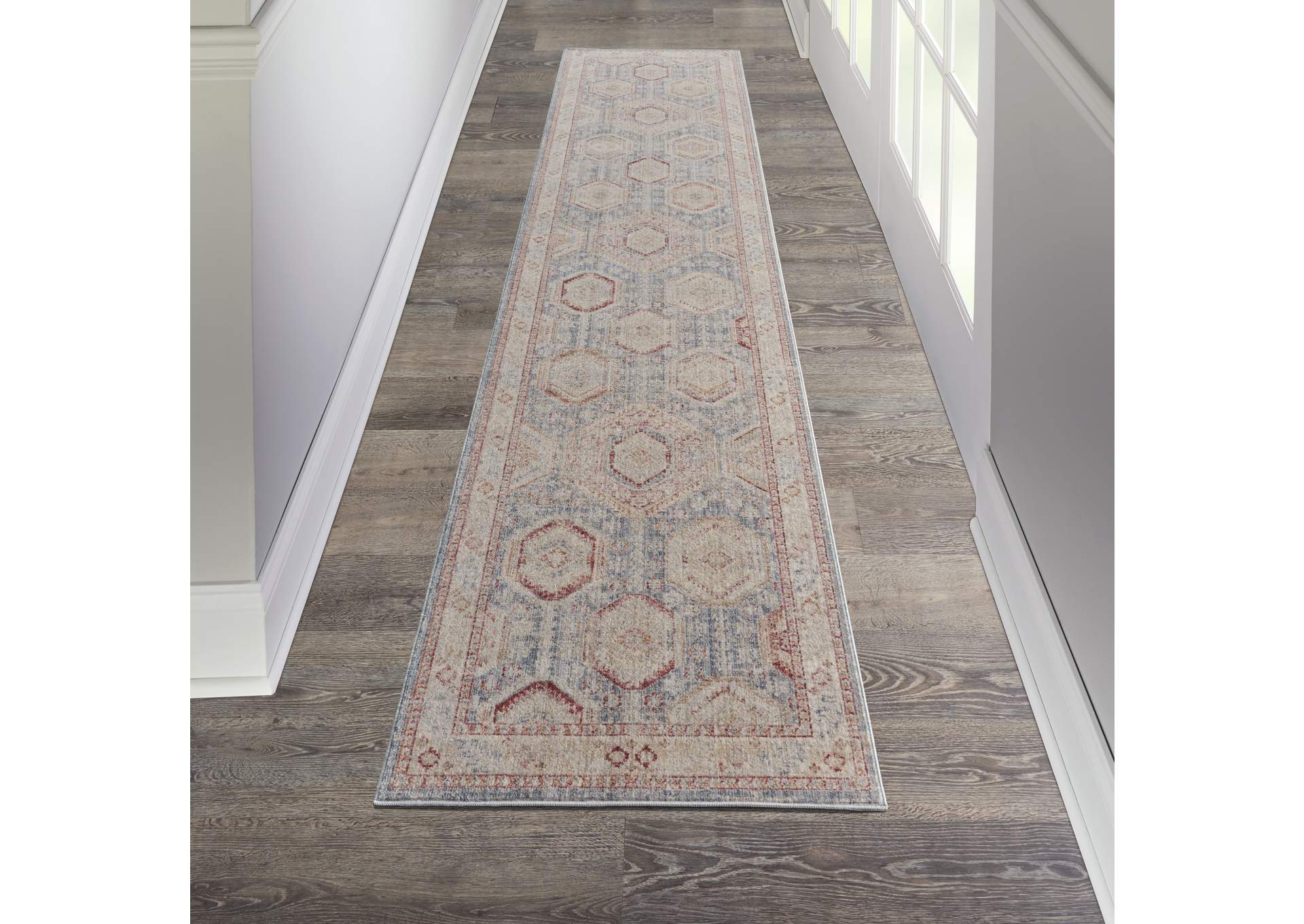 Nourison Homestead 8' Runner Traditional Area Rug,Nourison