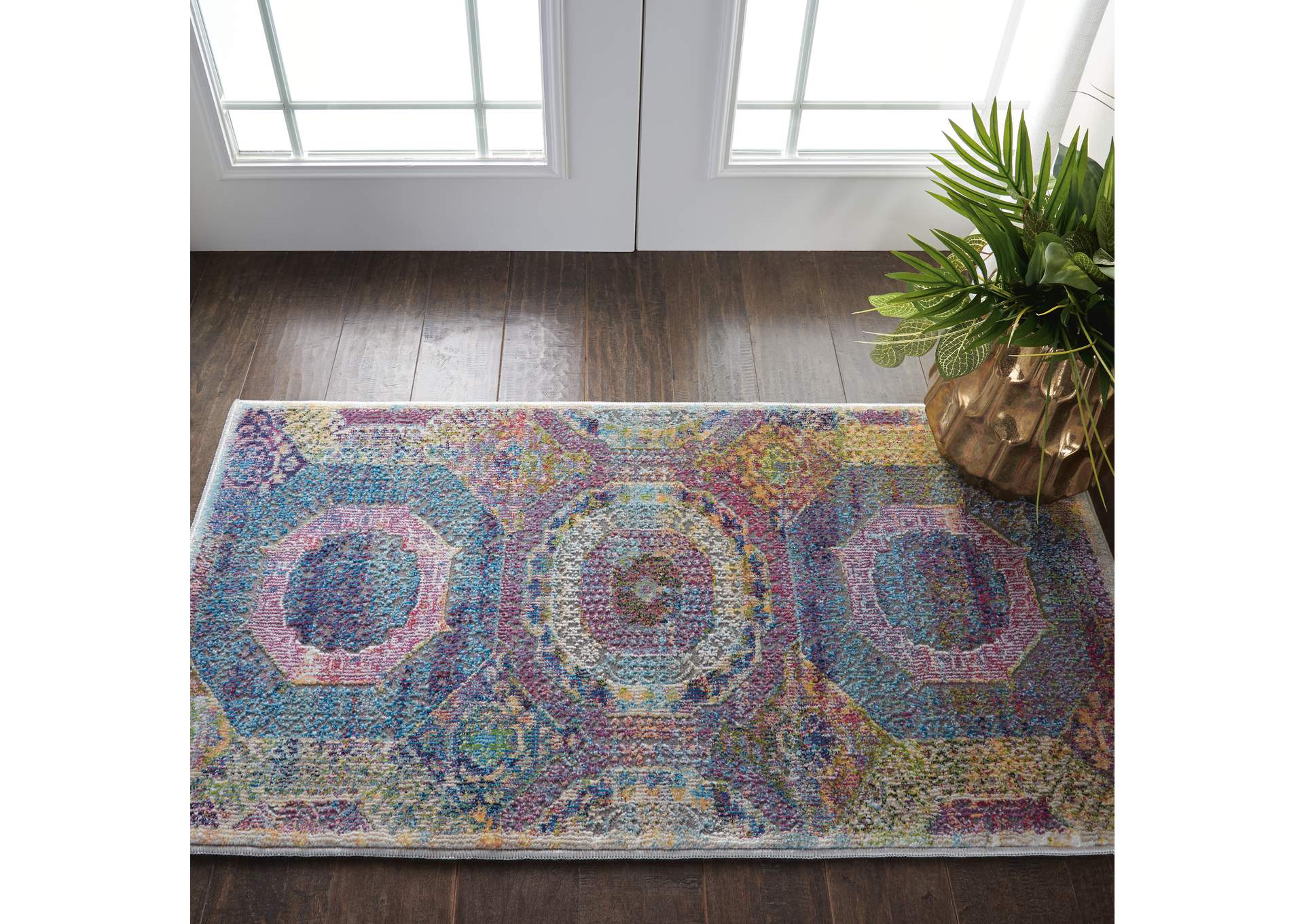 Nourison Ankara Global ANR05 Multicolor Boho Area Rug,Nourison