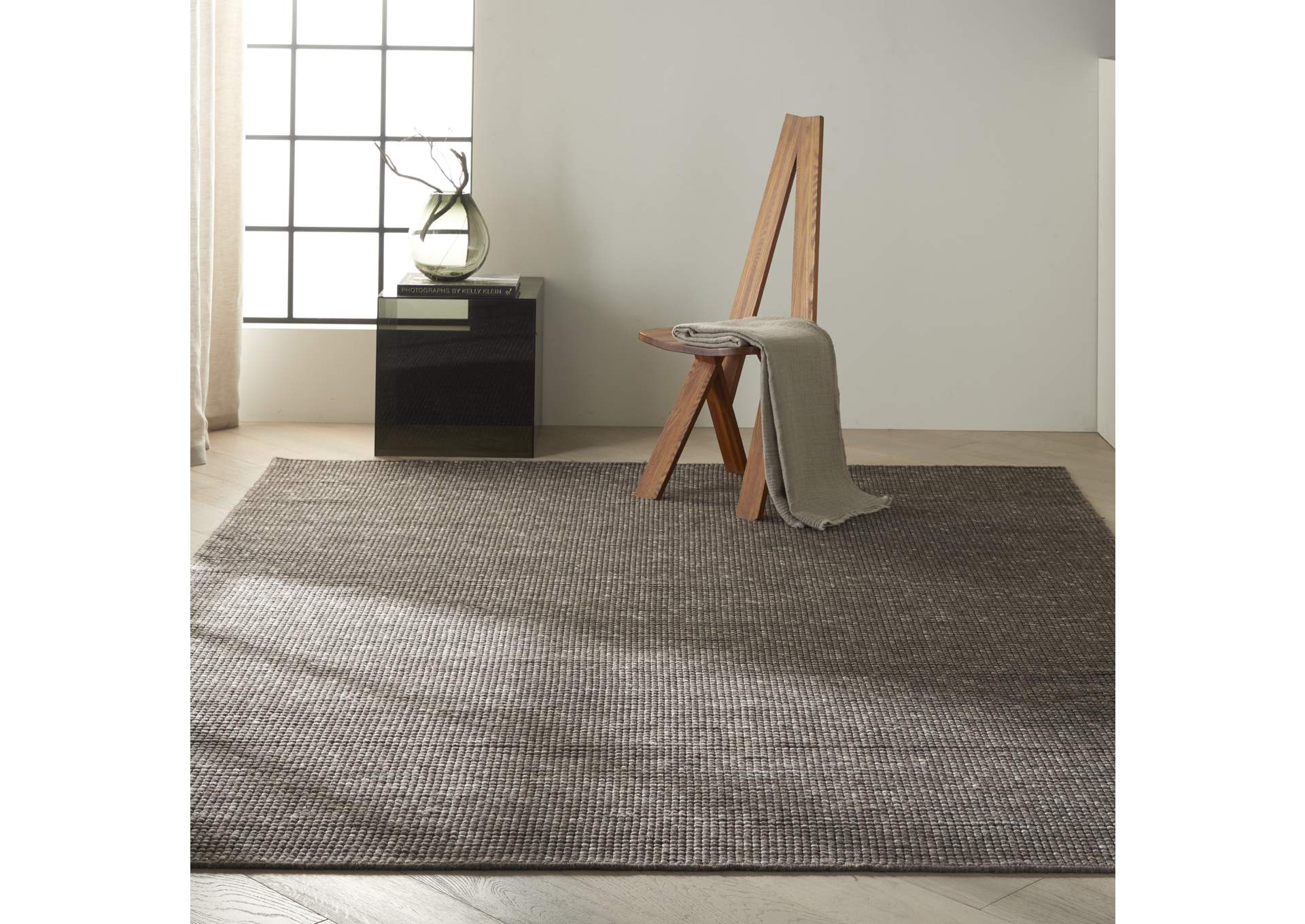 Calvin Klein Home Lowland LOW01 Grey 8'x10' Rug,Nourison