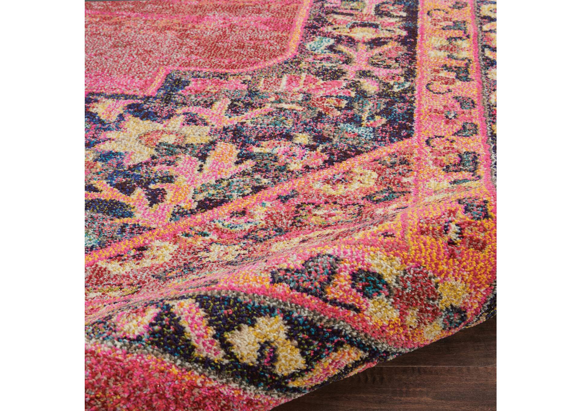 Nourison Passionate PST01 Pink Multicolor 9'x12' Oversized Rug,Nourison