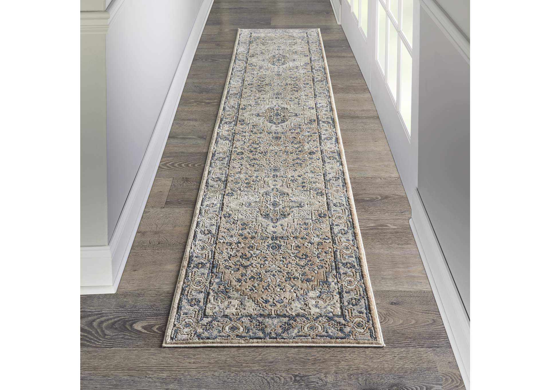 Nourison Quarry 10' Runner Persian Area Rug,Nourison