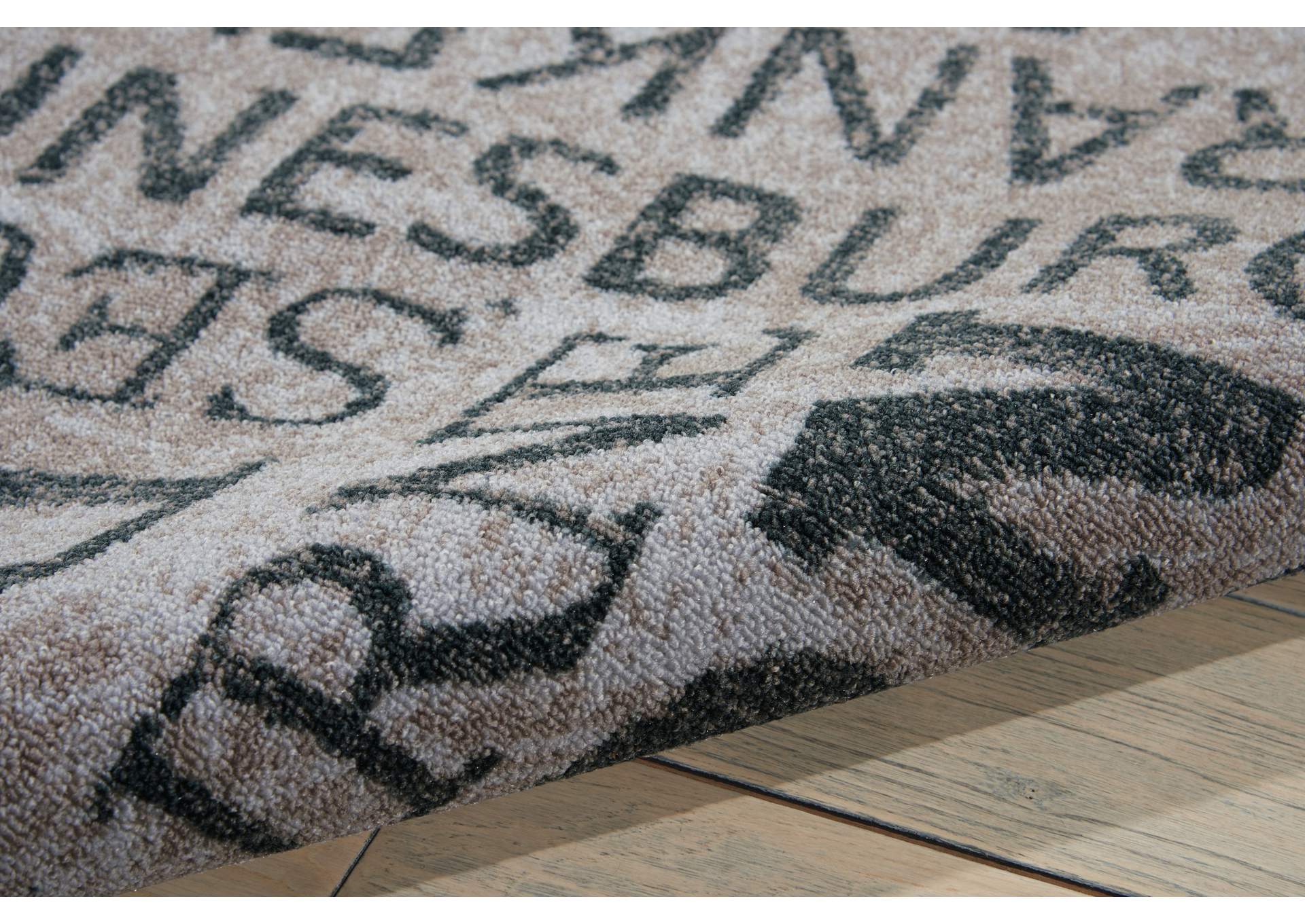 Waverly Sun N Shade SND10 Grey 5'x8' Area Rug,Nourison