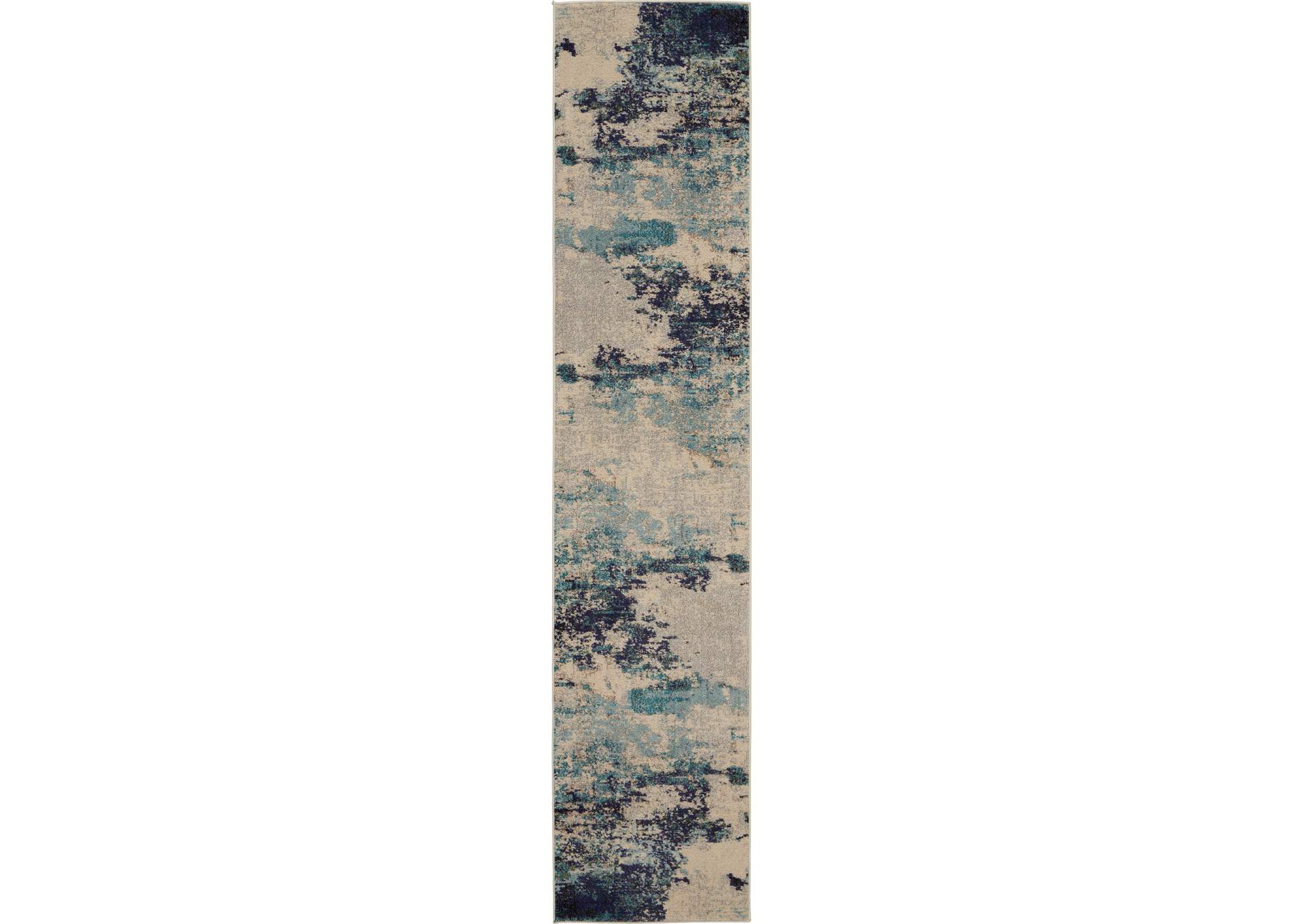 Nourison Celestial CES02 IVTBL 12' Runner Hallway Abstract Area Rug,Nourison