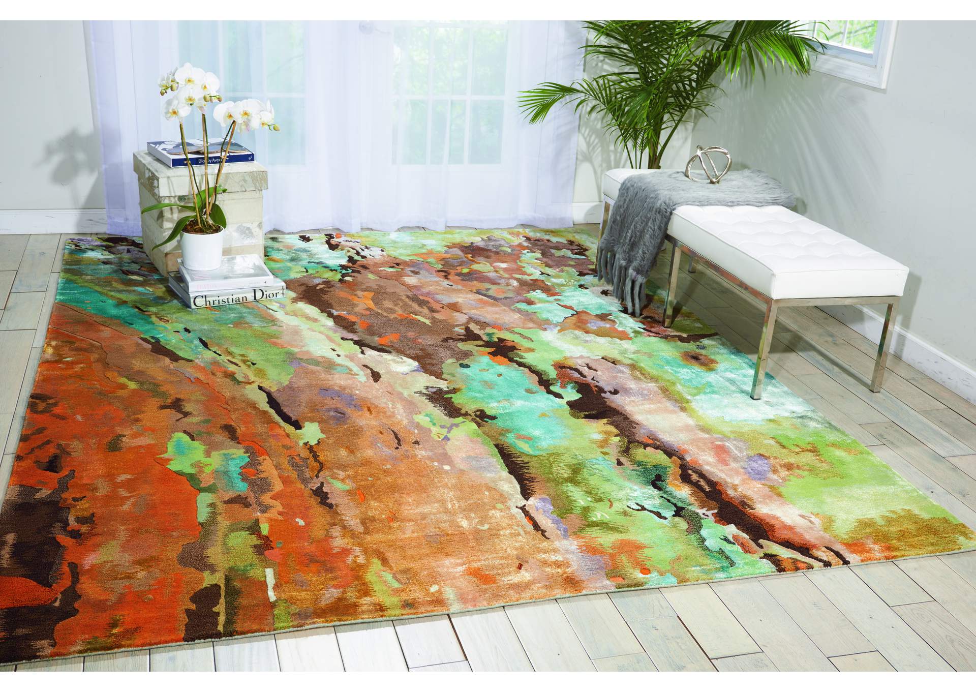 Nourison Prismatic 10'x14' Multicolor Abstract Area Rug,Nourison