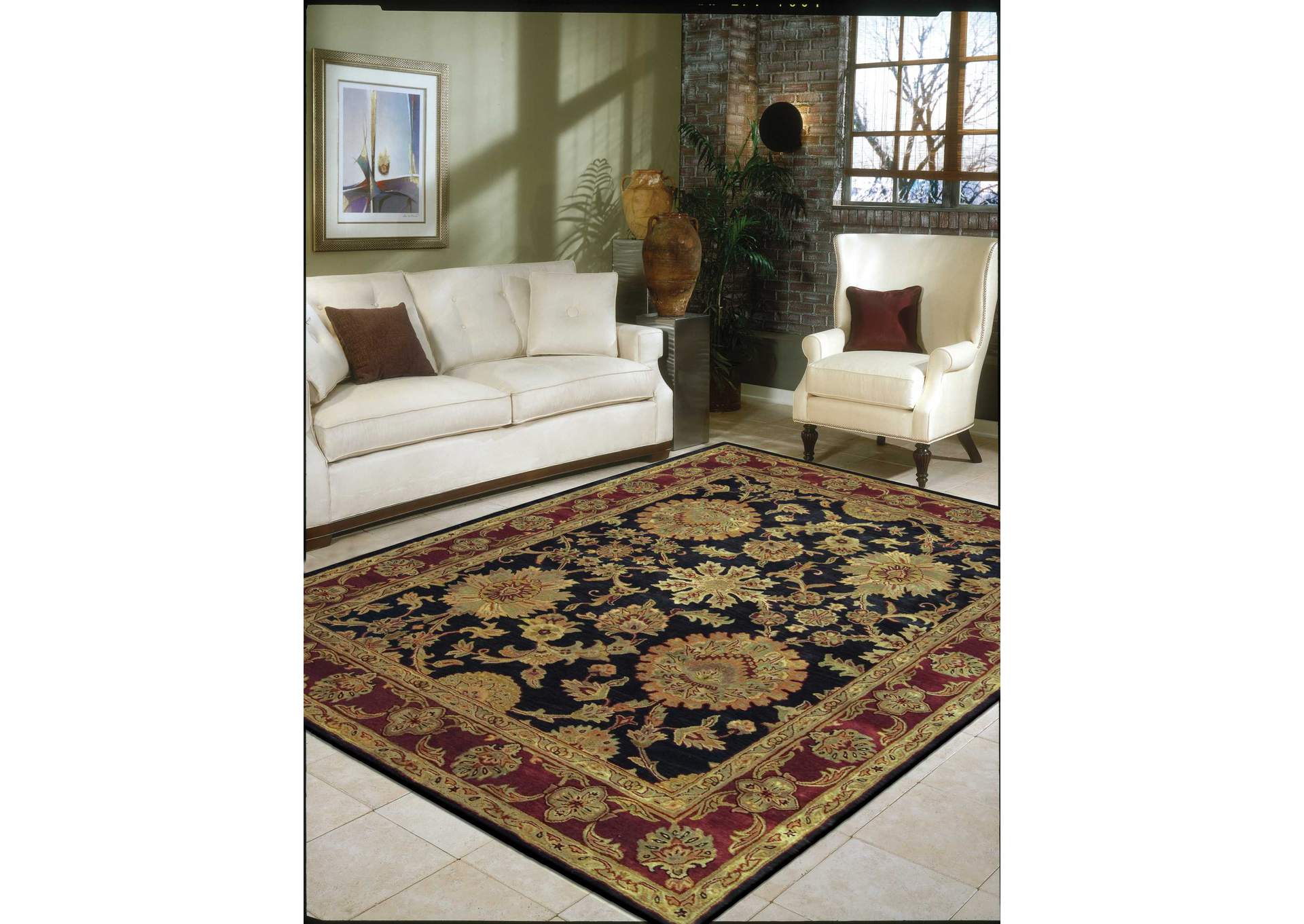 Nourison Jaipur JA18 Black Multicolor 10'x14' Rug,Nourison