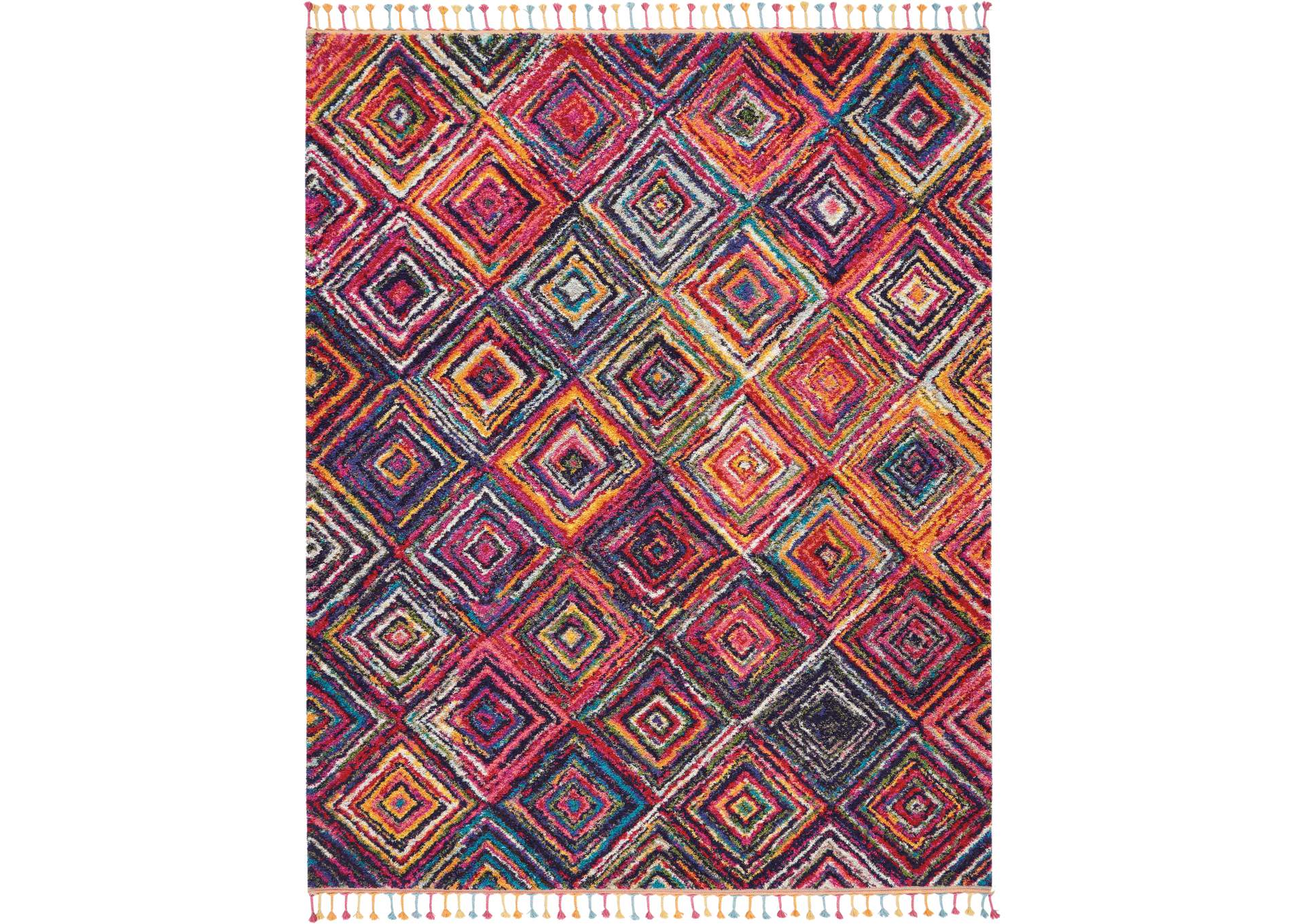 Nourison Nomad NMD01 Red 8'x11' Oversized Rug,Nourison