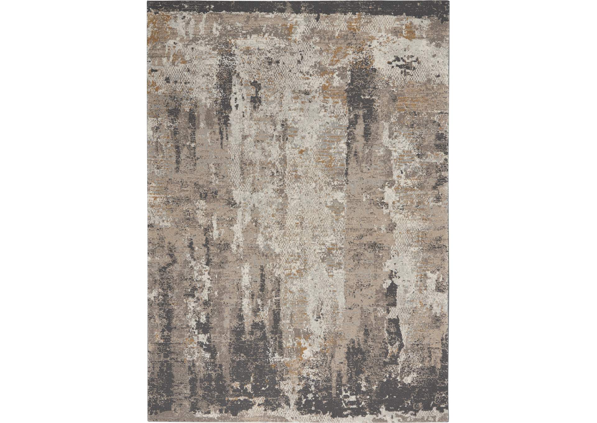 Nourison Tangra 4'x6' Cream Grey Area Rug,Nourison