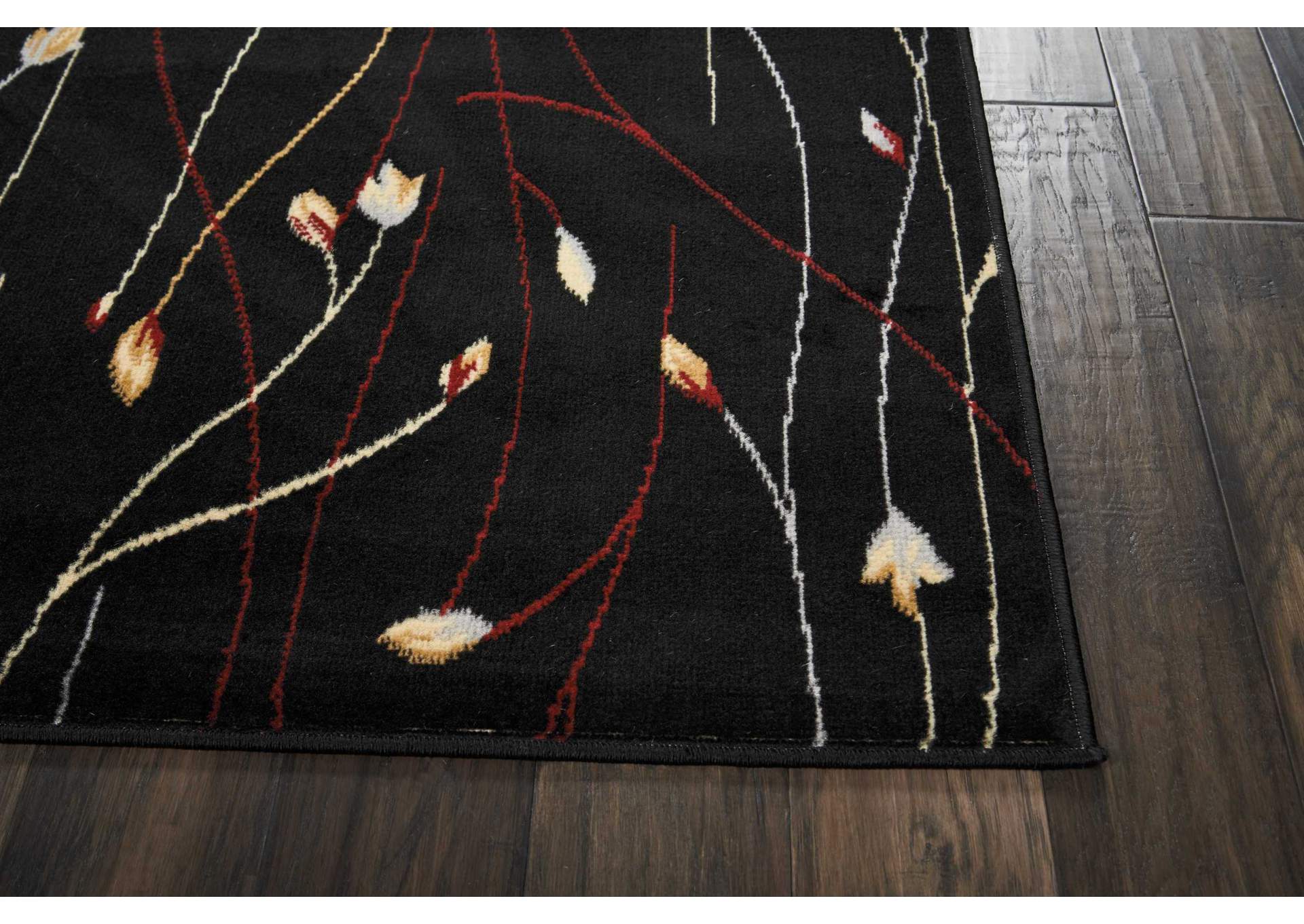 Nourison Grafix GRF15 Black 8'x10' Large Rug,Nourison