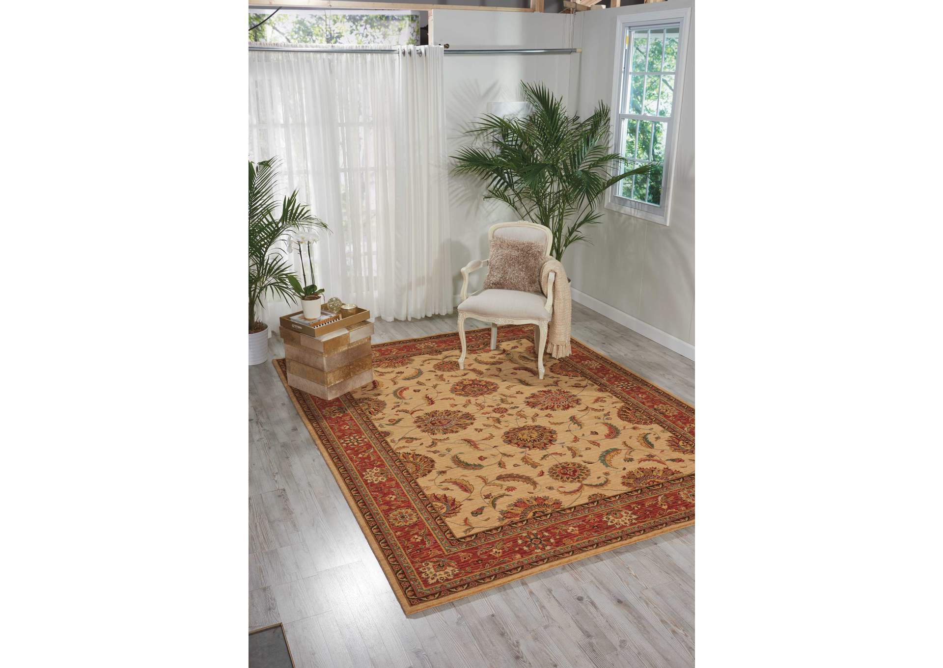 Nourison Living Treasures LI04 Beige Multicolor 8'x10' Rug,Nourison