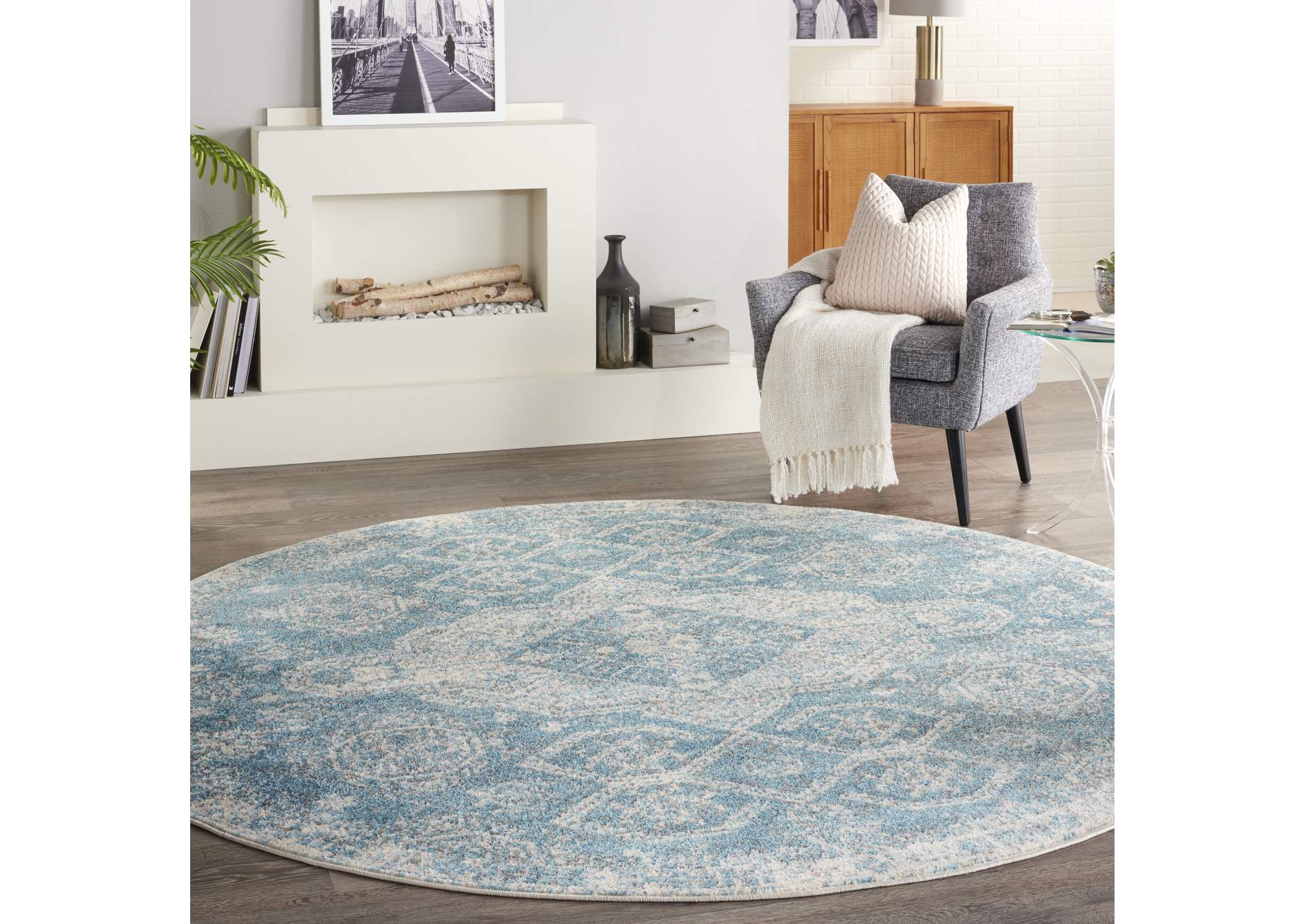 Nourison Tranquil 8' Round Area Rug,Nourison