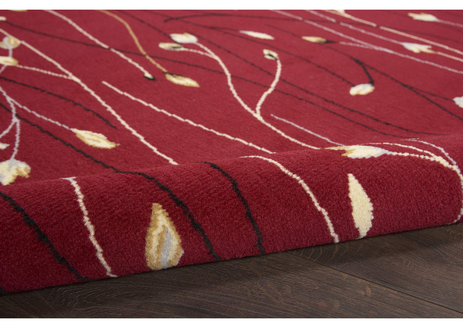 Nourison Grafix GRF15 Red 5'x7' Area Rug,Nourison