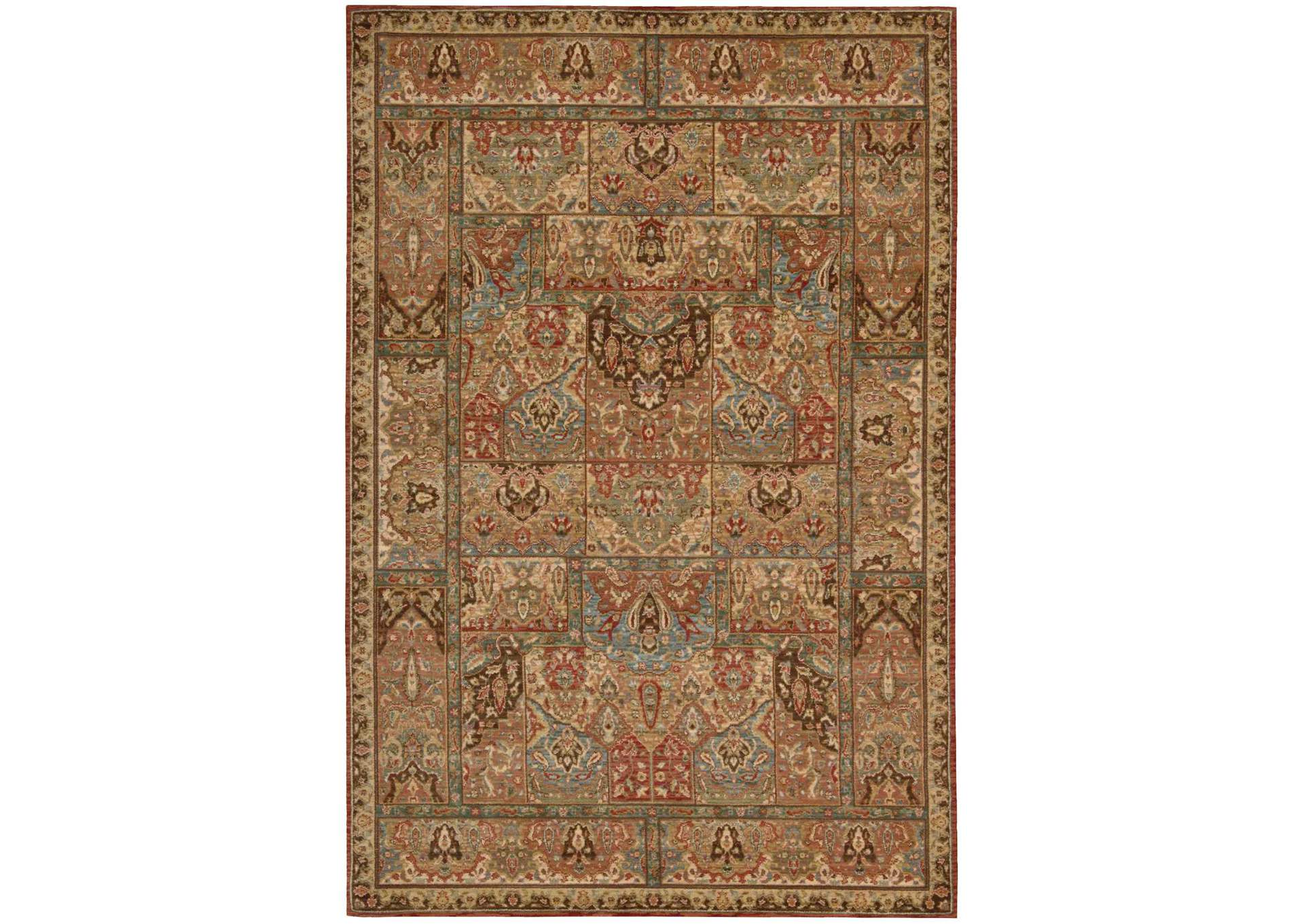 Nourison Living Treasures LI02 Multicolor 4'x6' Area Rug,Nourison