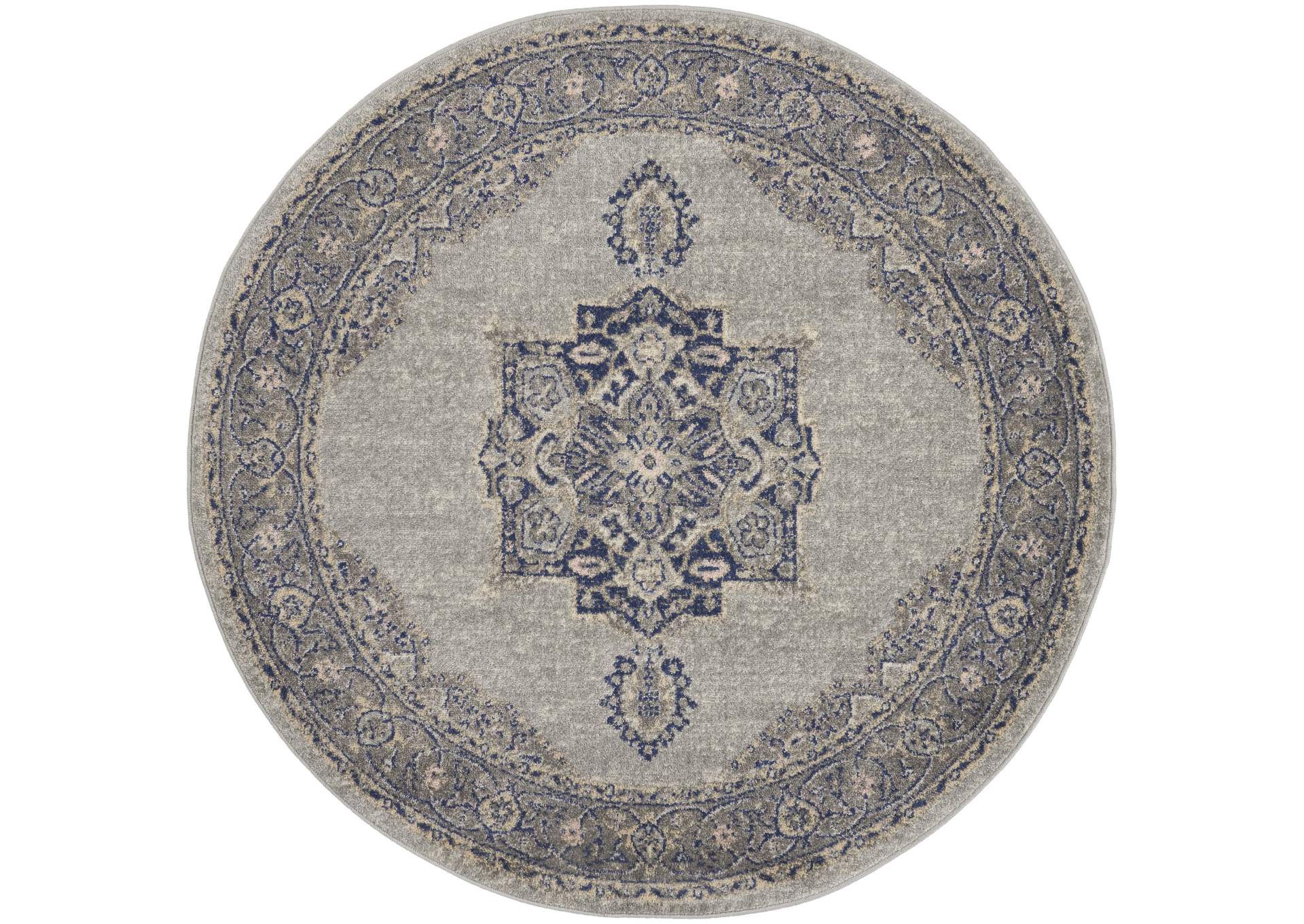 Nourison Tranquil 4' Round Area Rug,Nourison
