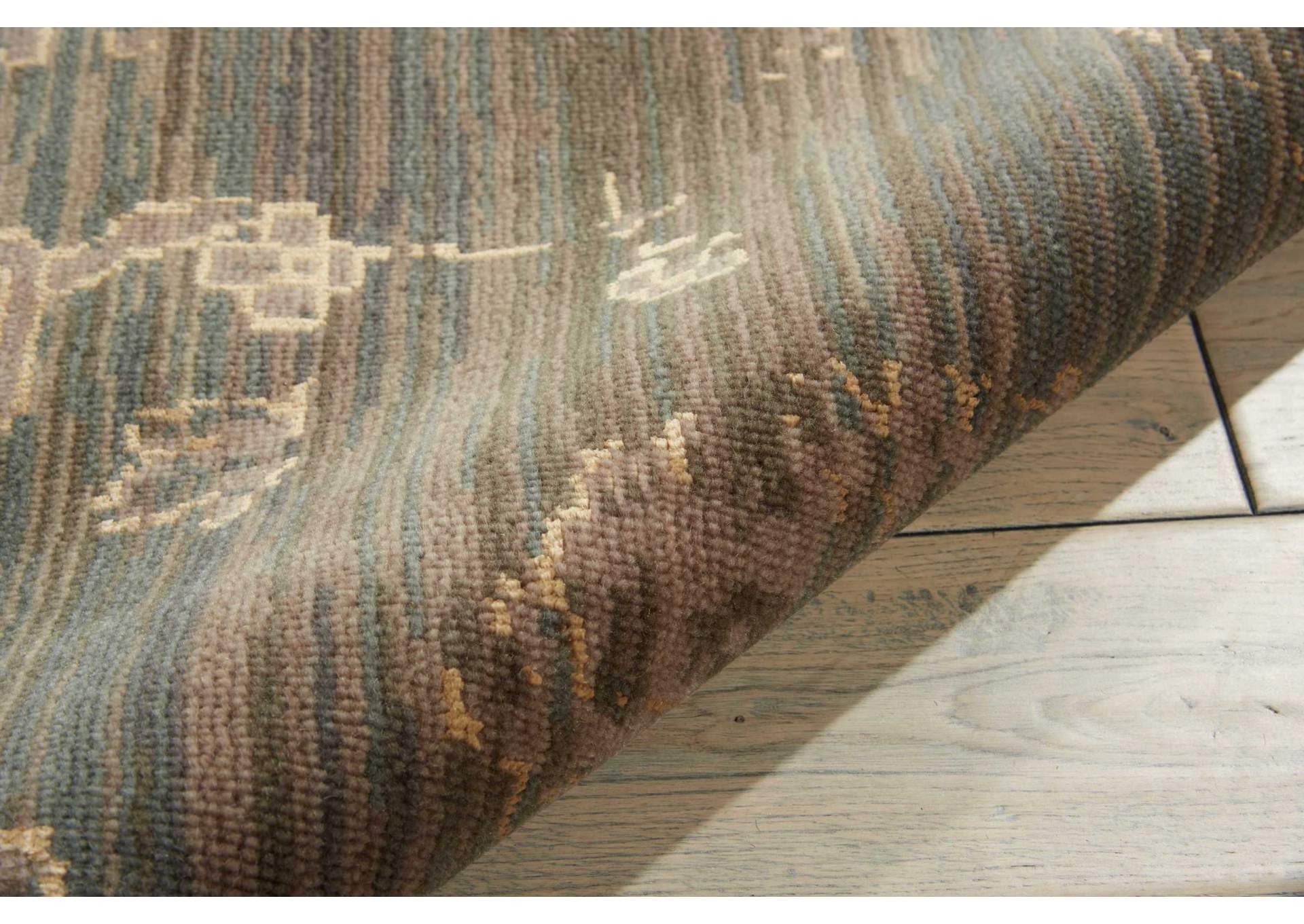 Nourison Silk Elements SKE30 Blue 9'x12' Rug,Nourison