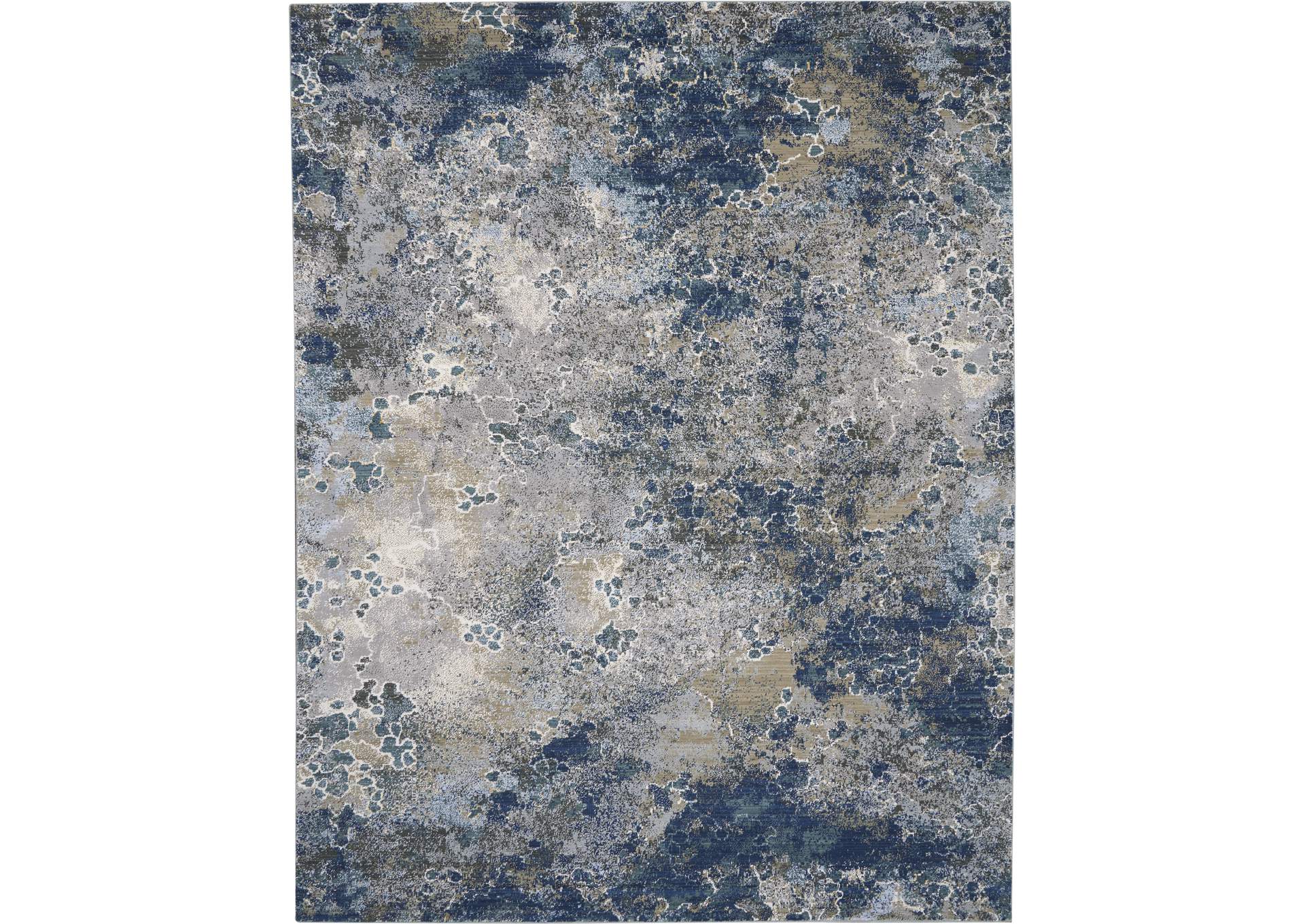 Nourison Artworks ATW02 Blue and Grey 10'x13' Rug,Nourison