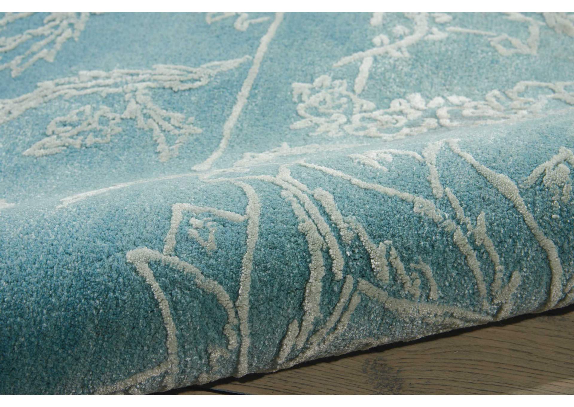 Nourison Opaline OPA12 Blue 9'x12' Oversized Rug,Nourison