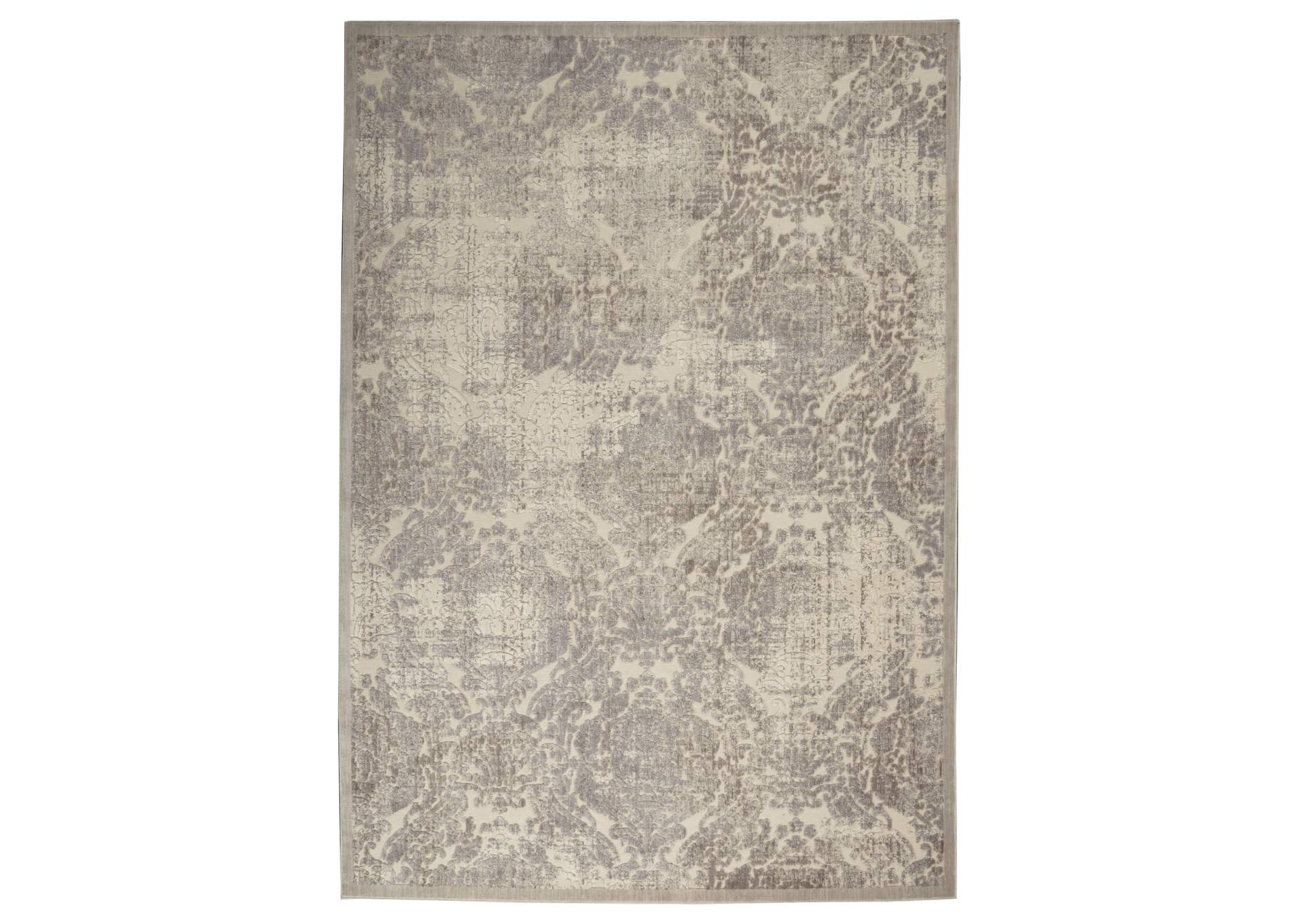 Nourison Graphic Illusions GIL09 White 8'x11' Rug,Nourison
