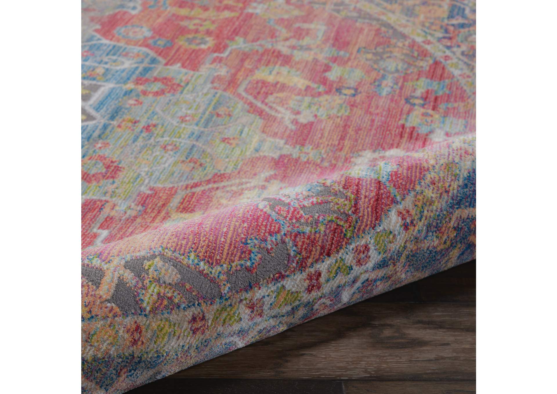 Nourison Ankara Global ANR01 Multicolor 6' Round Persian Area Rug,Nourison
