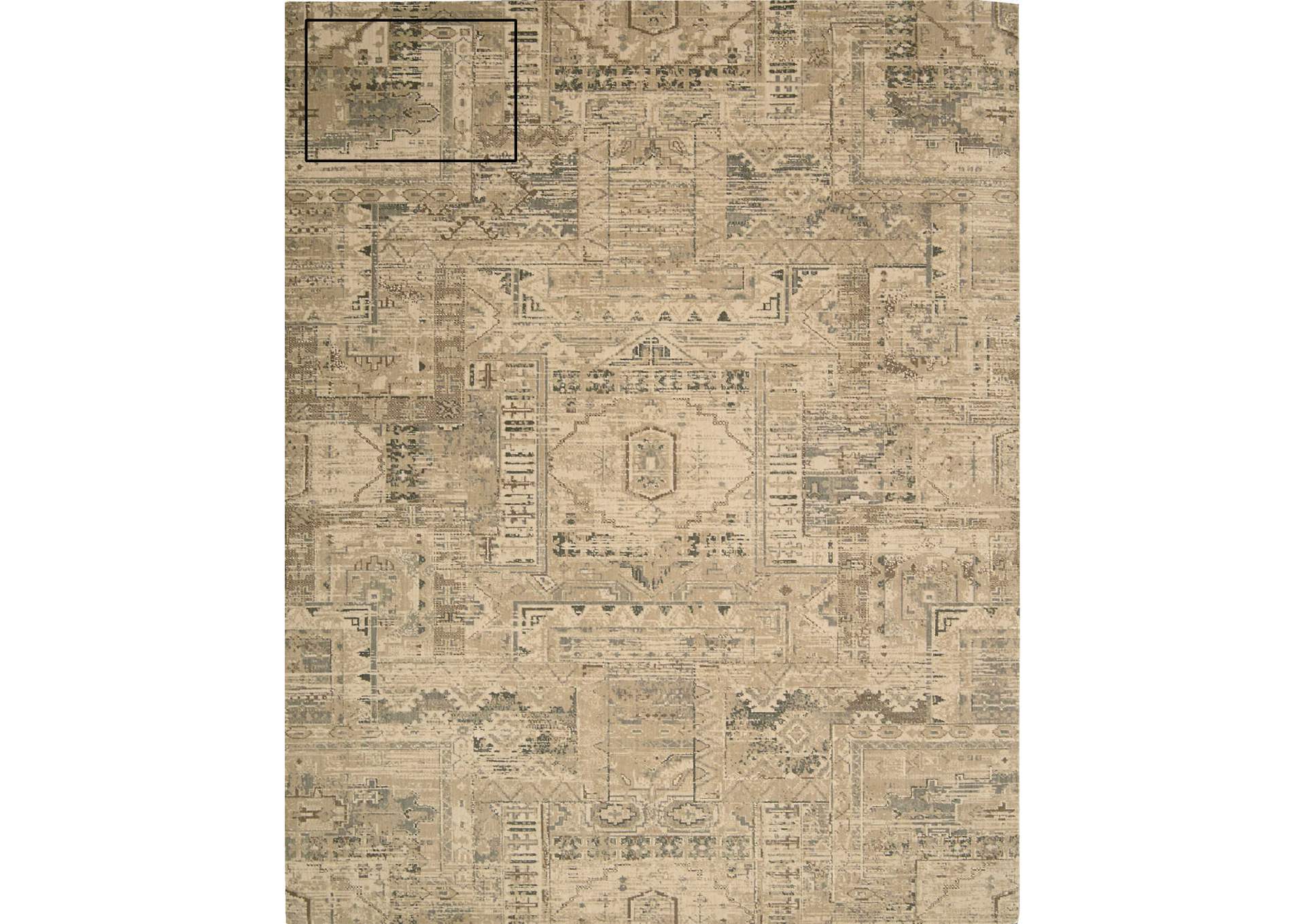 Nourison Silk Elements SKE13 Beige 5'x8' Area Rug,Nourison
