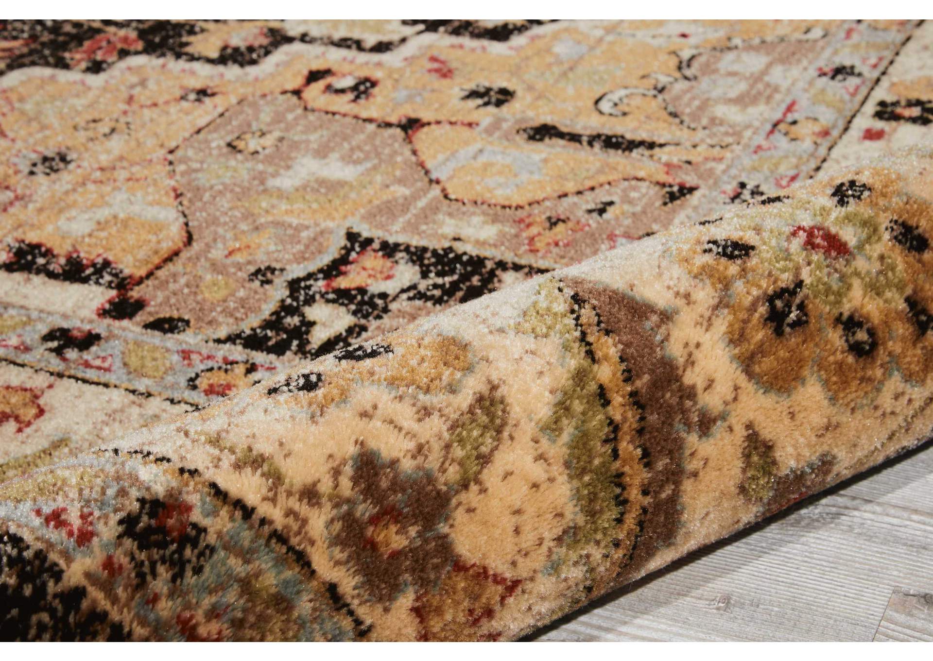 Nourison Delano DEL05 Black 6'x9' Area Rug,Nourison