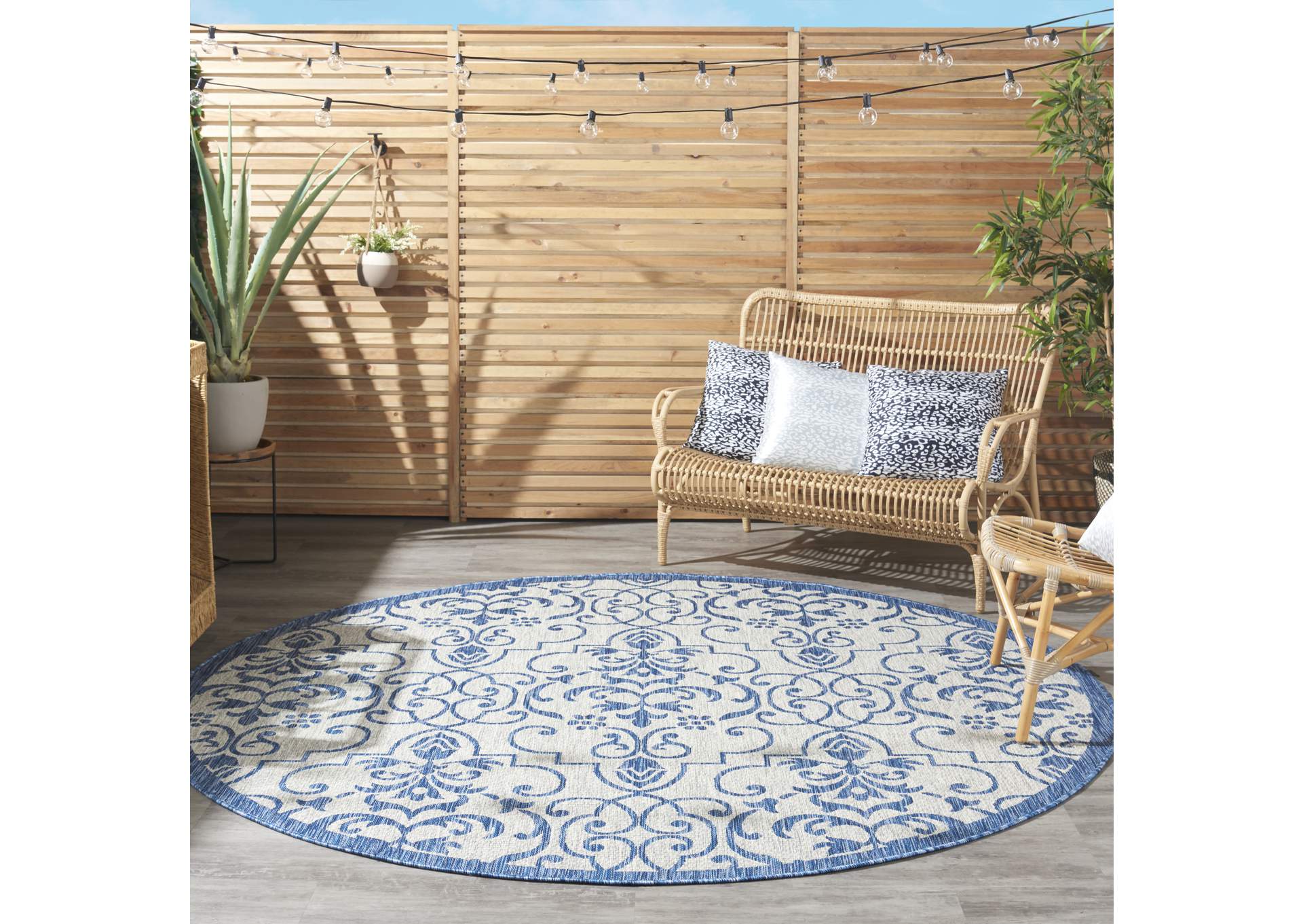 Nourison Country Side 8' Round Area Rug,Nourison