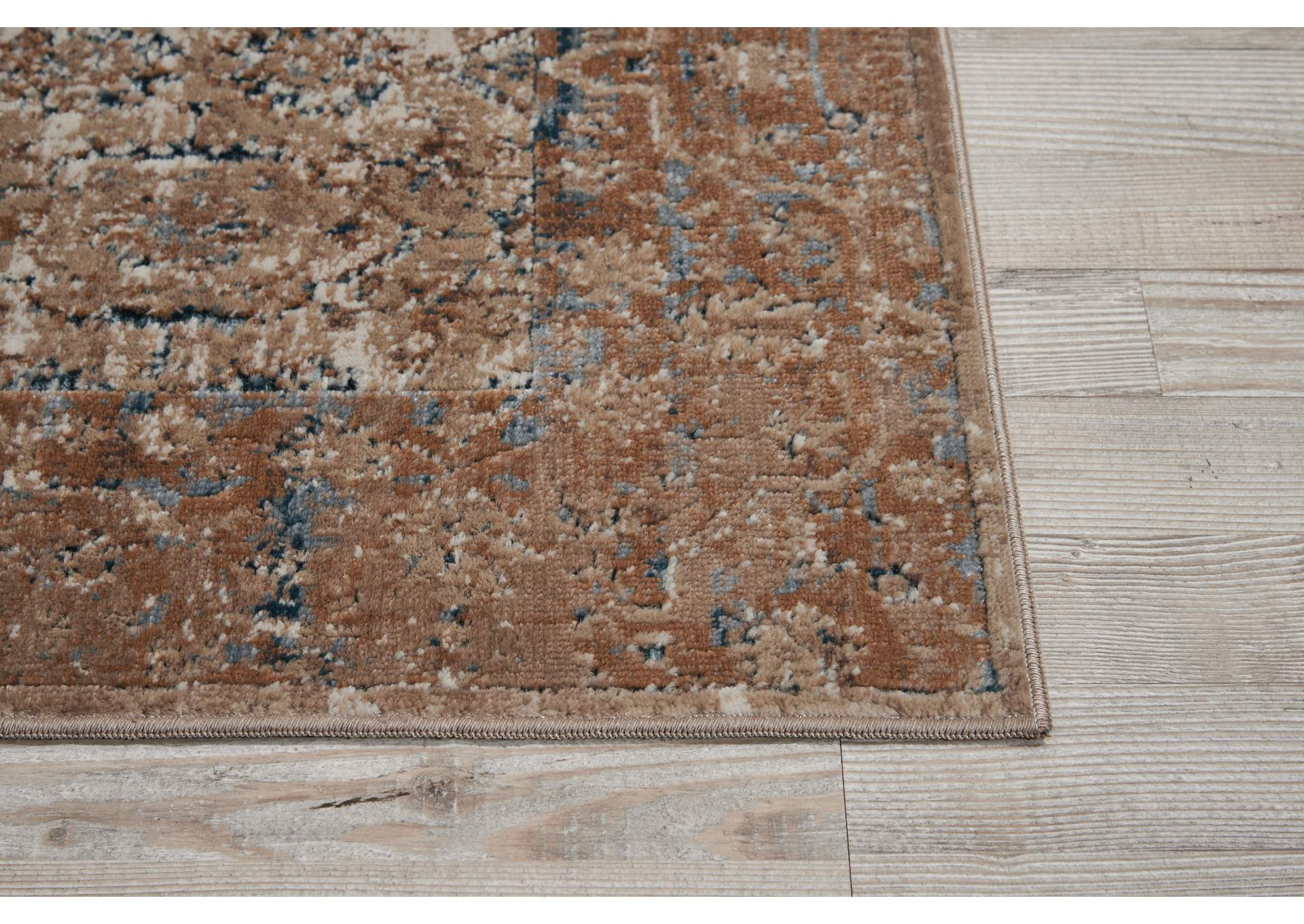 kathy ireland Home Malta MAI04 Beige 8' Runner Hallway Rug,Nourison