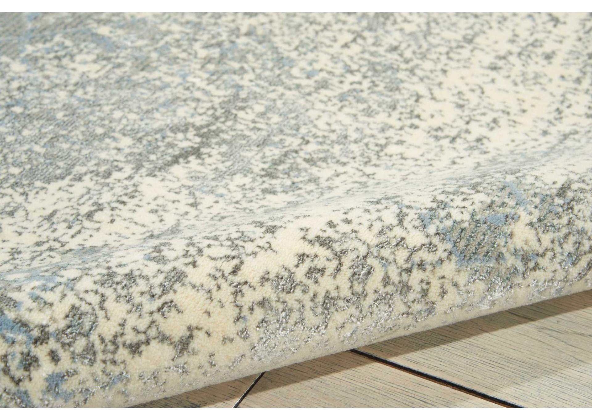 Nourison Luminance LUM10 Grey 8' Runner Hallway Rug,Nourison