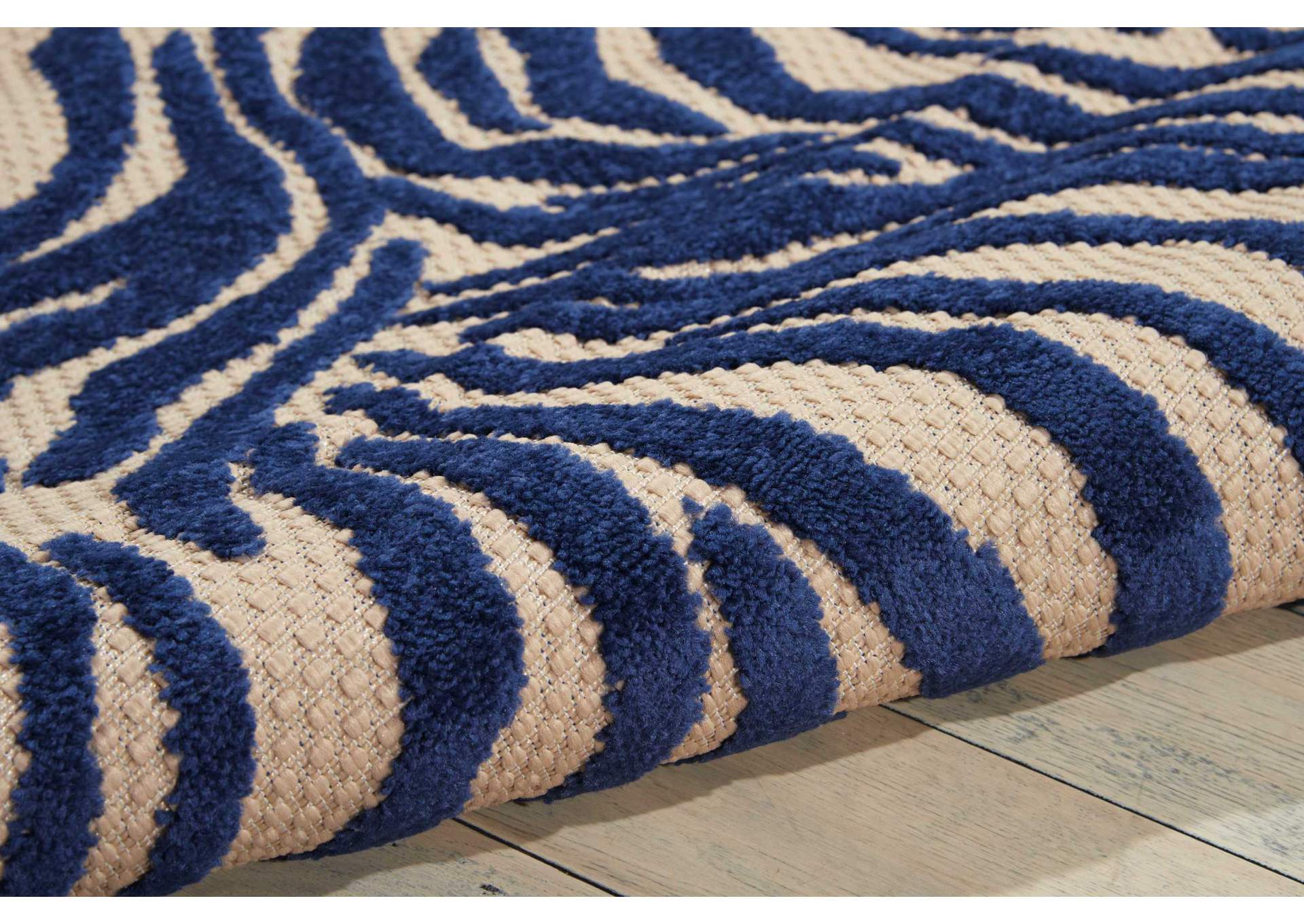 Nourison Aloha ALH04 Navy 10'x13' Oversized Indoor-outdoor Rug,Nourison