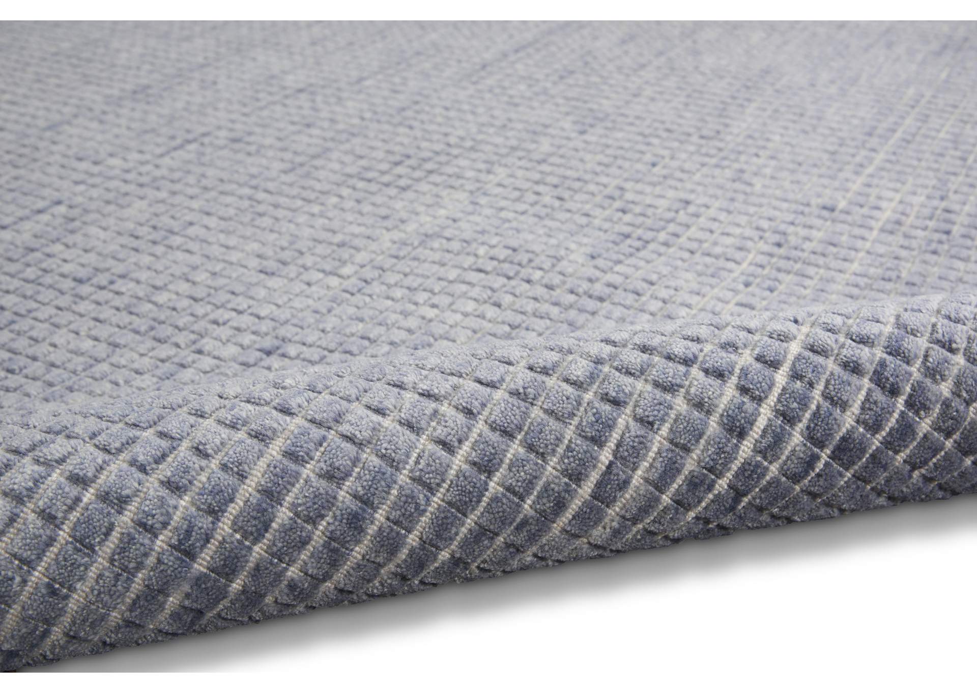 Calvin Klein Pretoria 8' x 10' Blue Modern Area Rug,Nourison