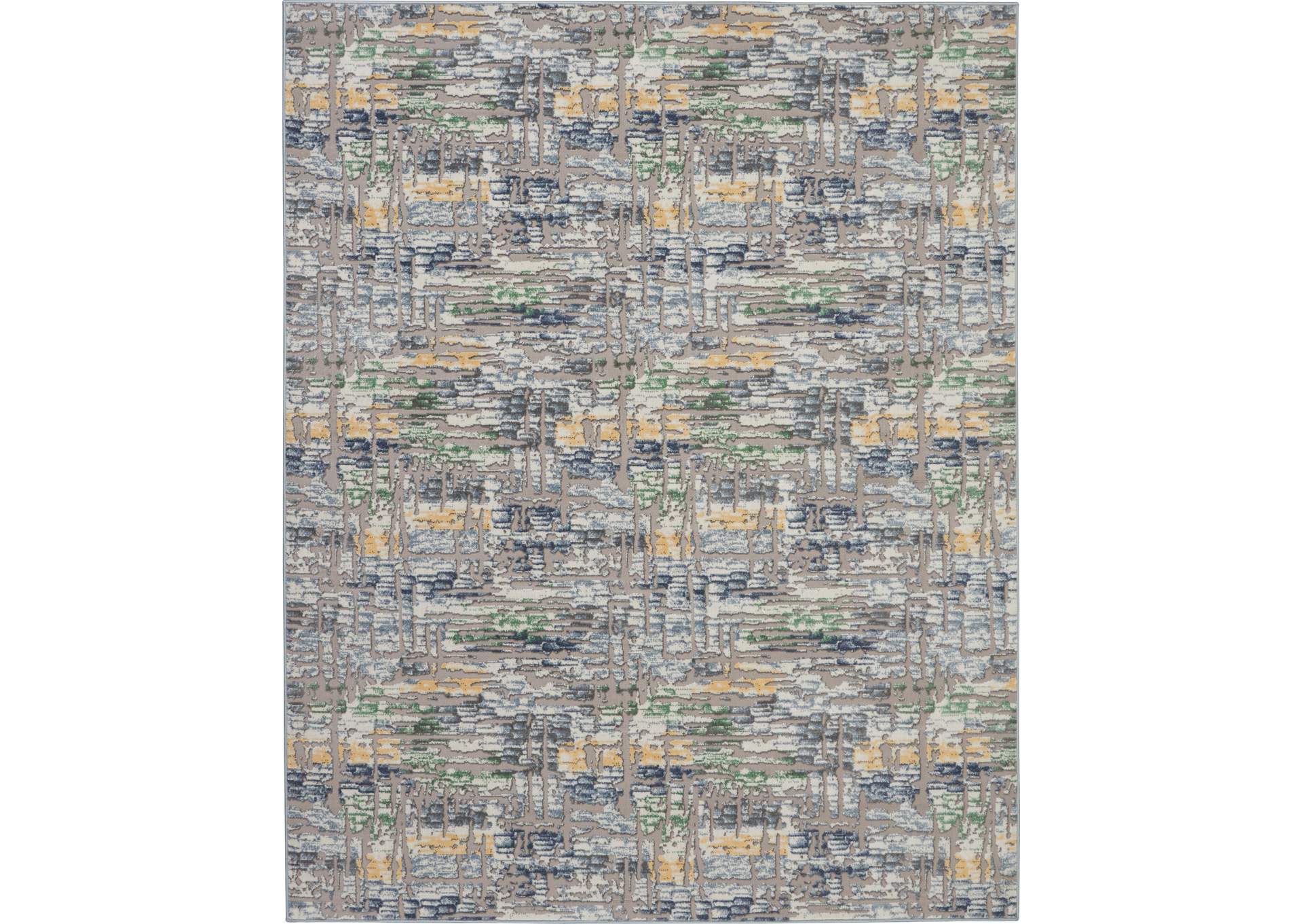 Nourison Urban Chic URC01 Grey Multicolor 8'x10' Large Rug,Nourison