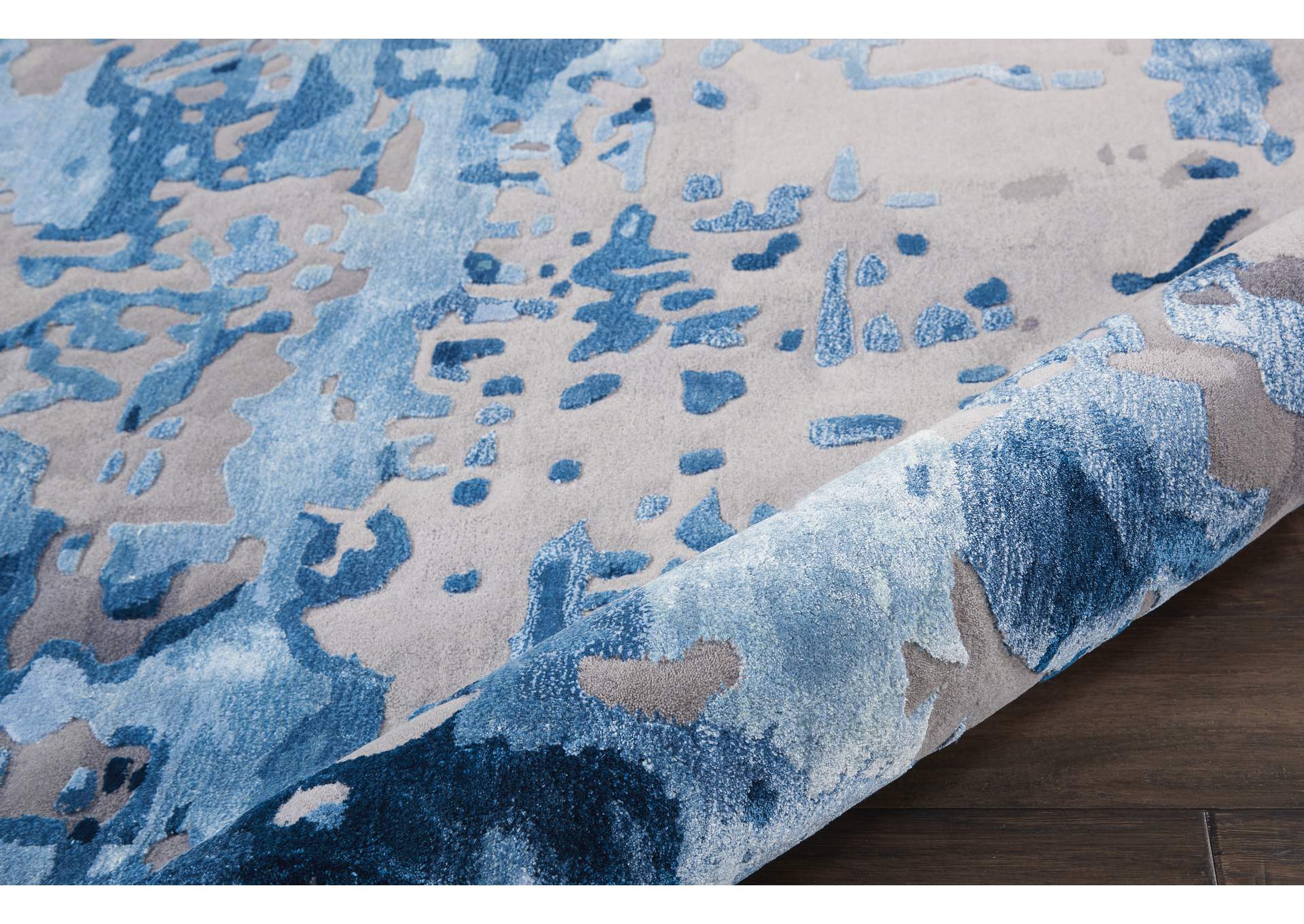 Nourison Prismatic 6'x8' Blue Grey Area Rug,Nourison