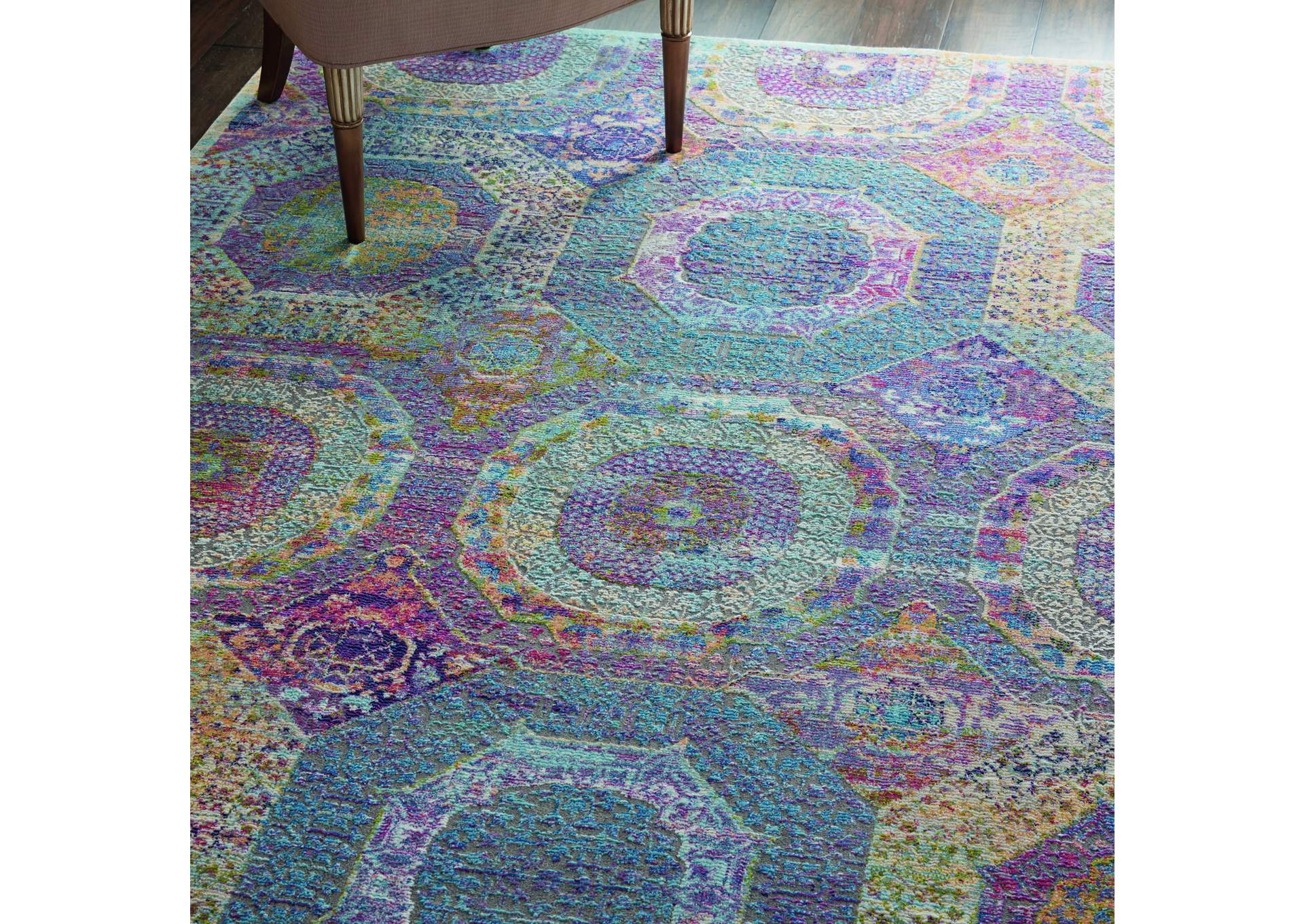 Nourison Ankara Global ANR05 Multicolor 5'x8' Boho Area Rug,Nourison
