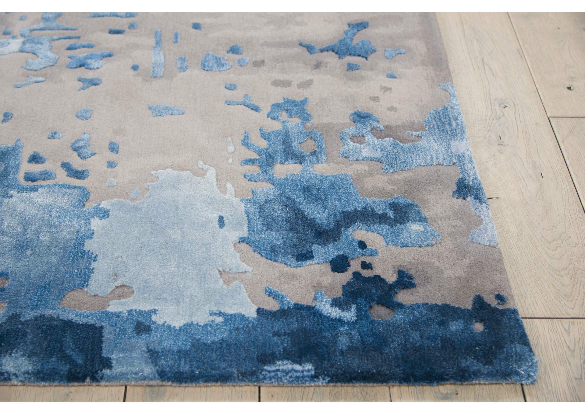 Nourison Prismatic 8'x10' Blue Grey Area Rug,Nourison