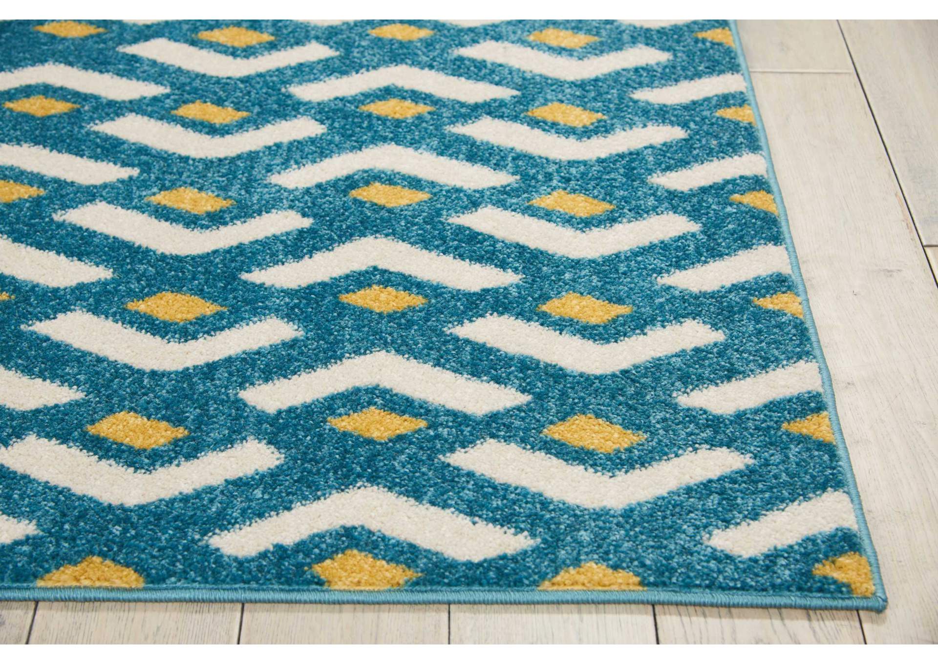 Nourison Harper DS300 Blue 5'x7' Area Rug,Nourison
