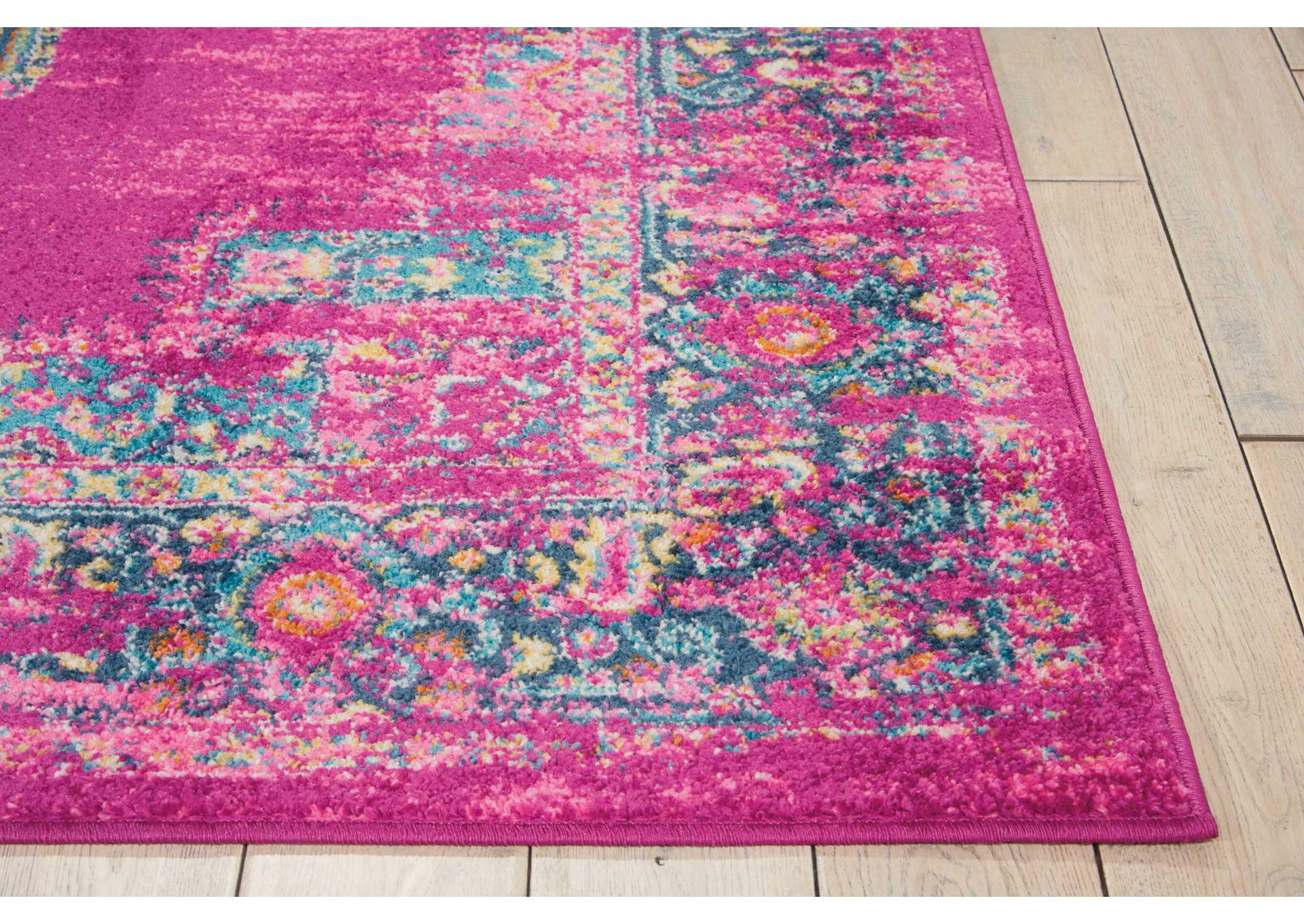 Nourison Passion PSN03 Pink 5'x7' Boho Area Rug,Nourison