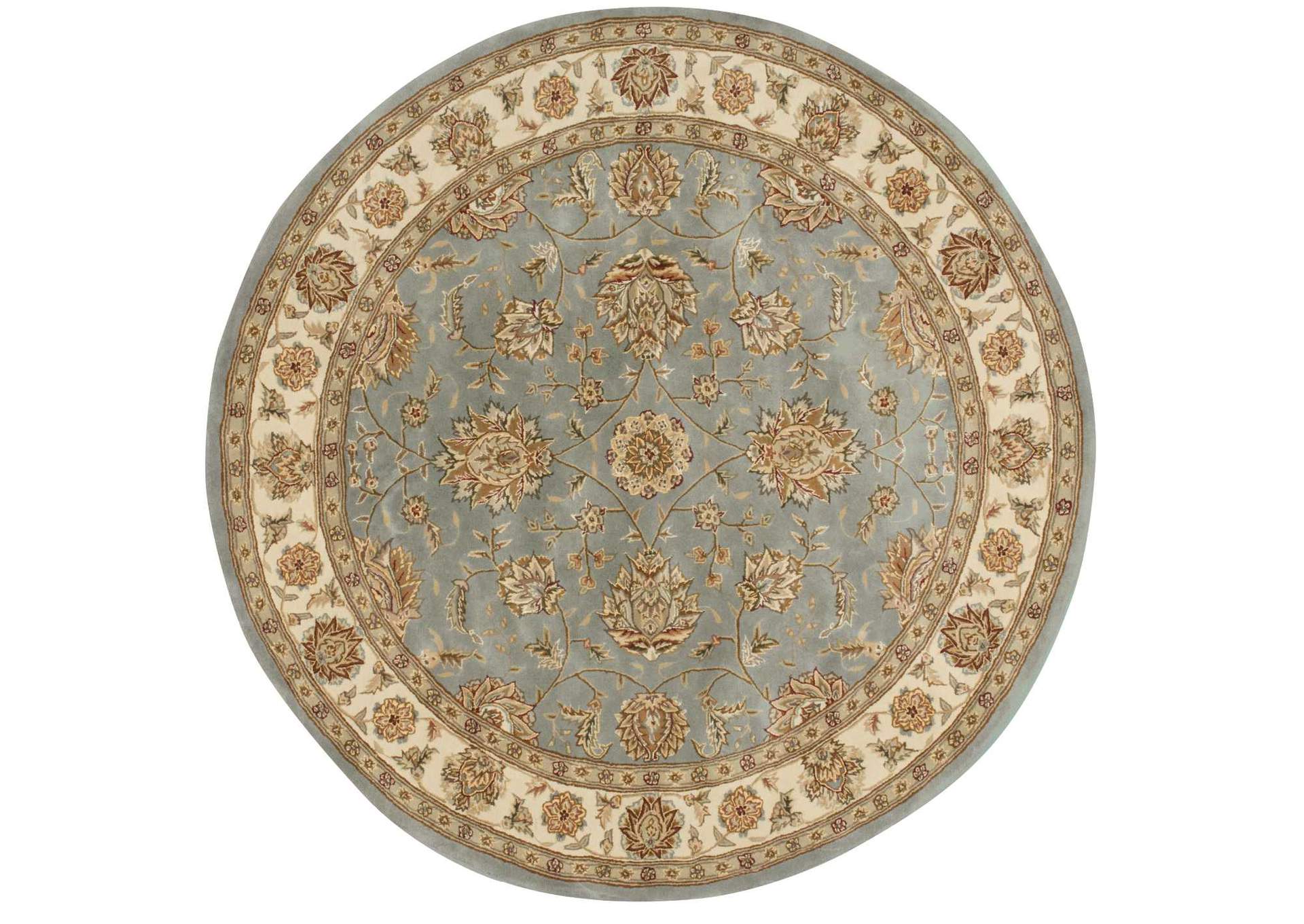 Nourison 2000 2210 Blue 4' Round Area Rug,Nourison